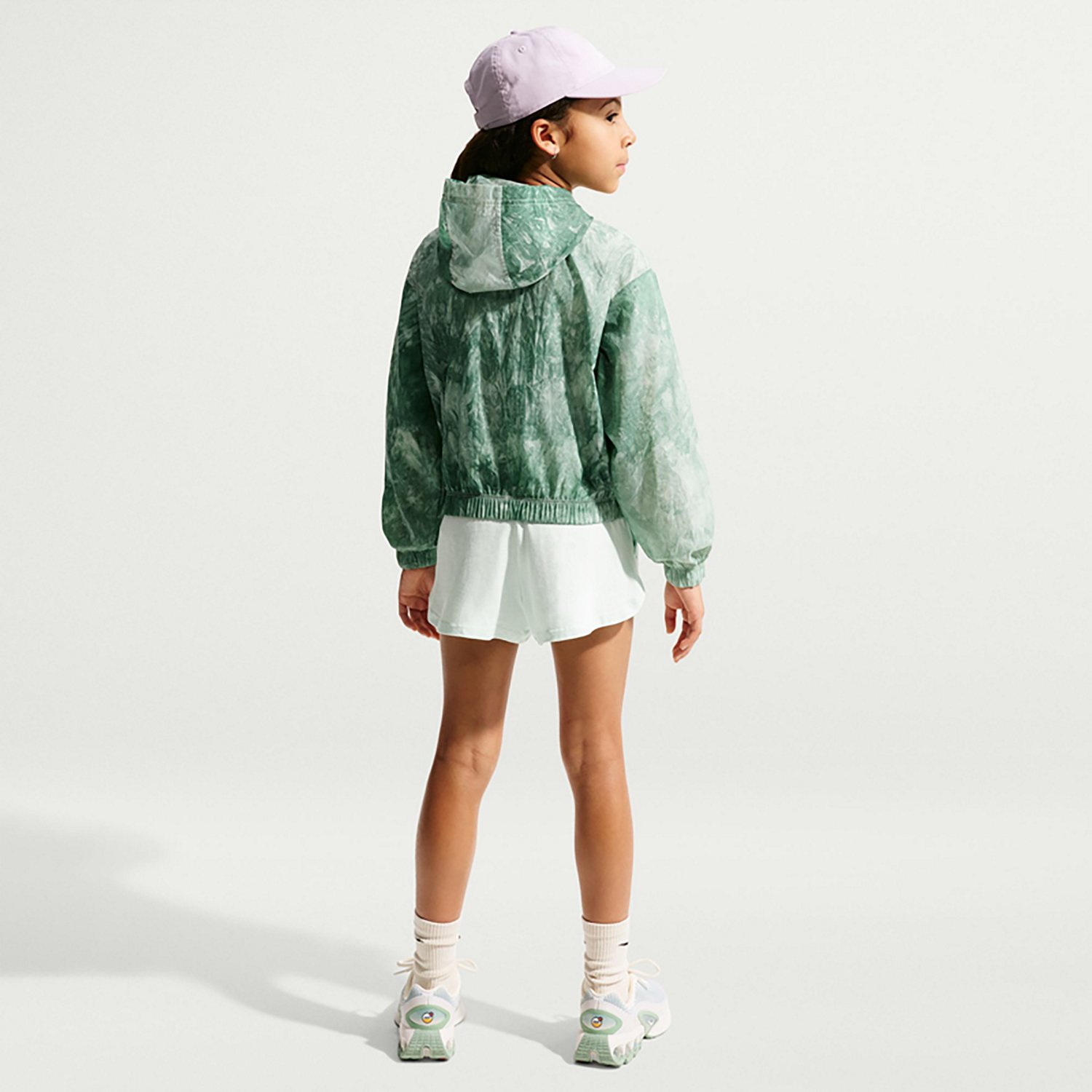 Nike Girls' Nike Sportswear Woven Graphic Track Jacket - view number 2