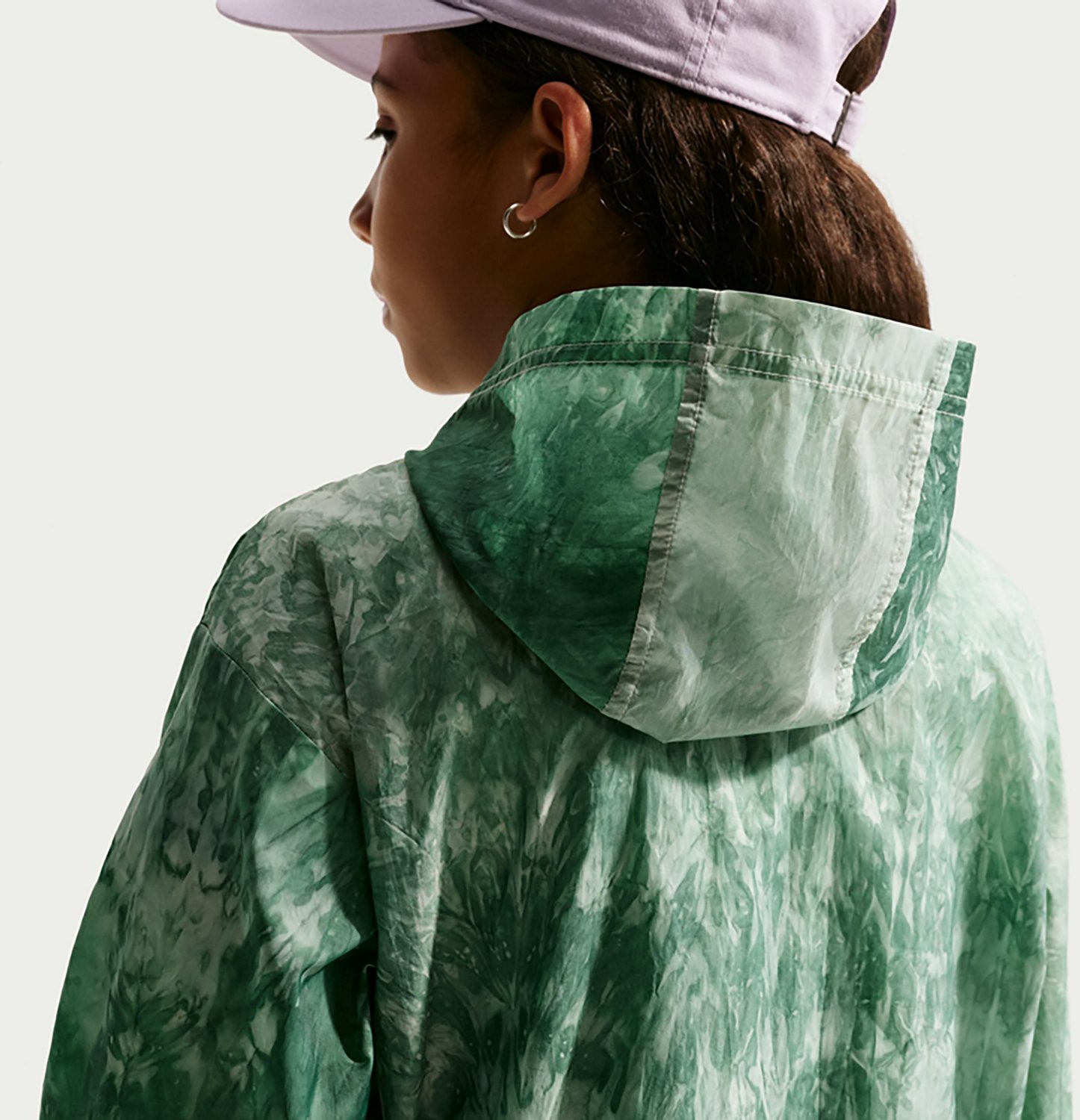 Nike Girls' Nike Sportswear Woven Graphic Track Jacket - view number 4