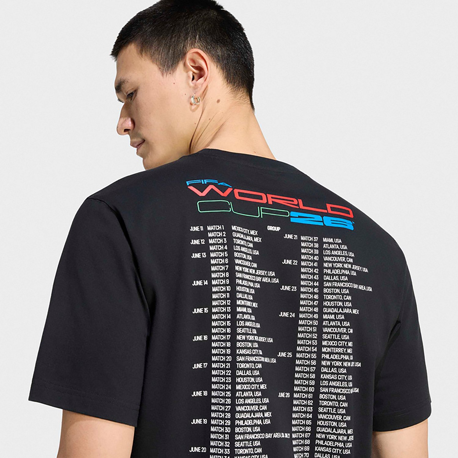 adidas Men's MLS FIFA 2026 World Cup Tour Graphic T-shirt