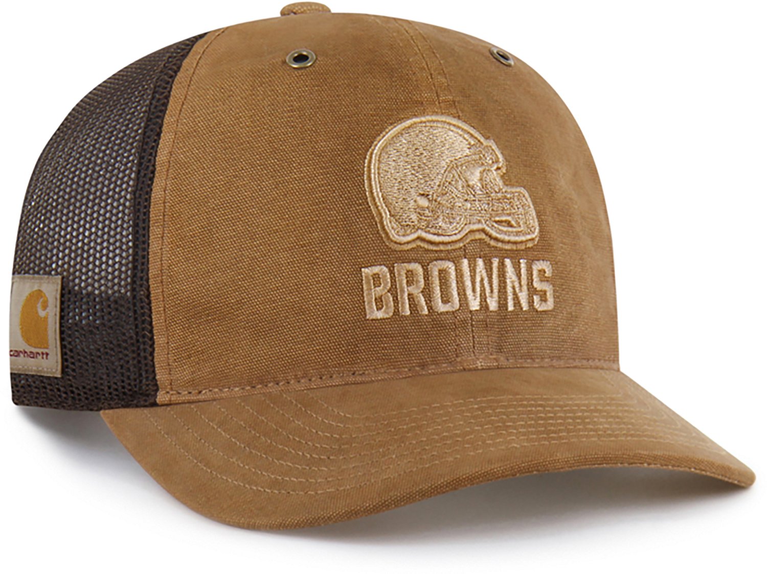 '47 Cleveland Browns Carhartt Garment Dyed Trucker Cap