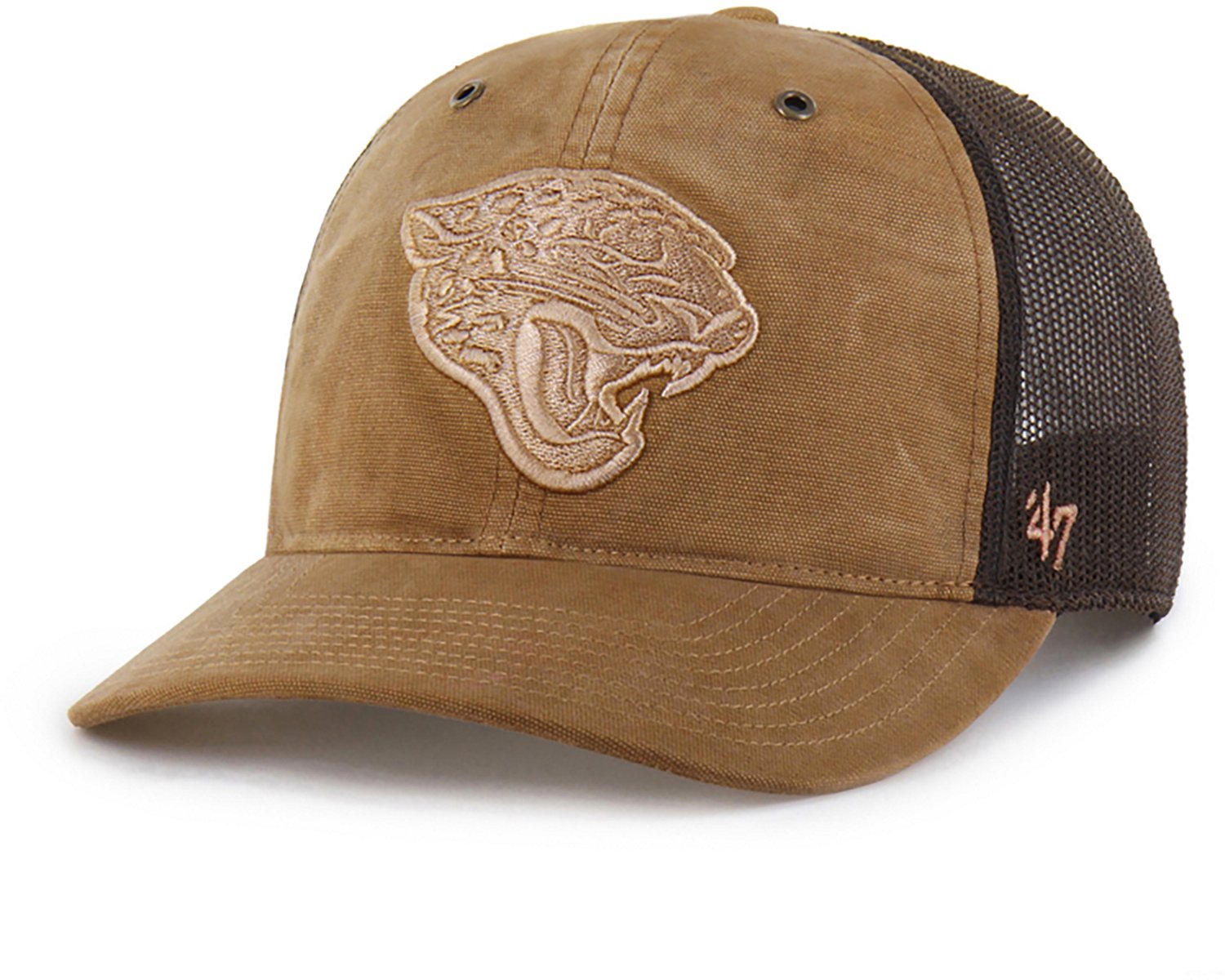 '47 Jacksonville Jaguars Carhartt Garment Dyed Trucker Cap - view number 2