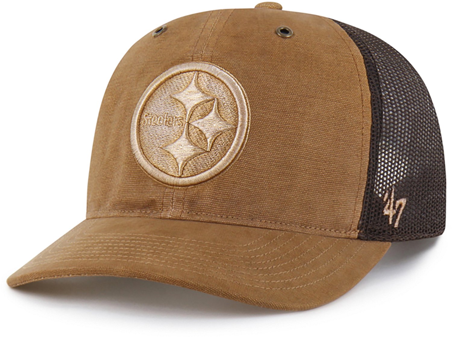 '47 Pittsburgh Steelers Carhartt Garment Dyed Trucker Cap