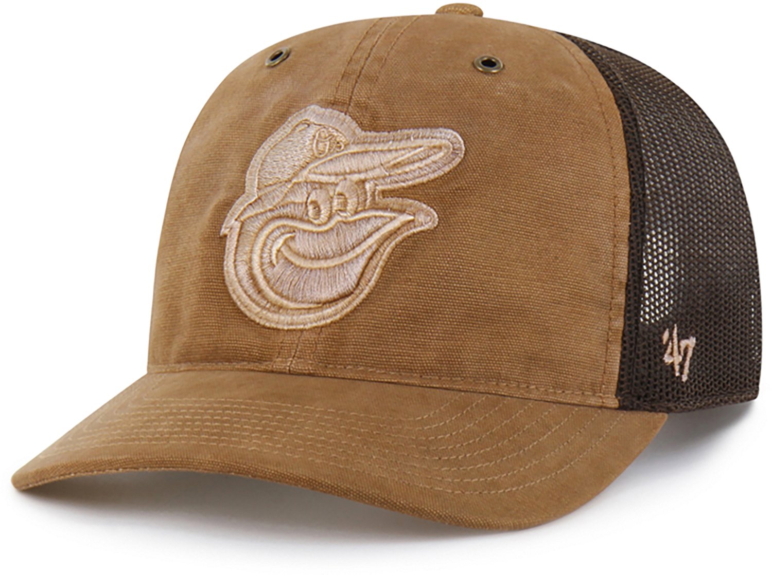 '47 Baltimore Orioles Carhartt Garment Dyed Trucker Cap - view number 2