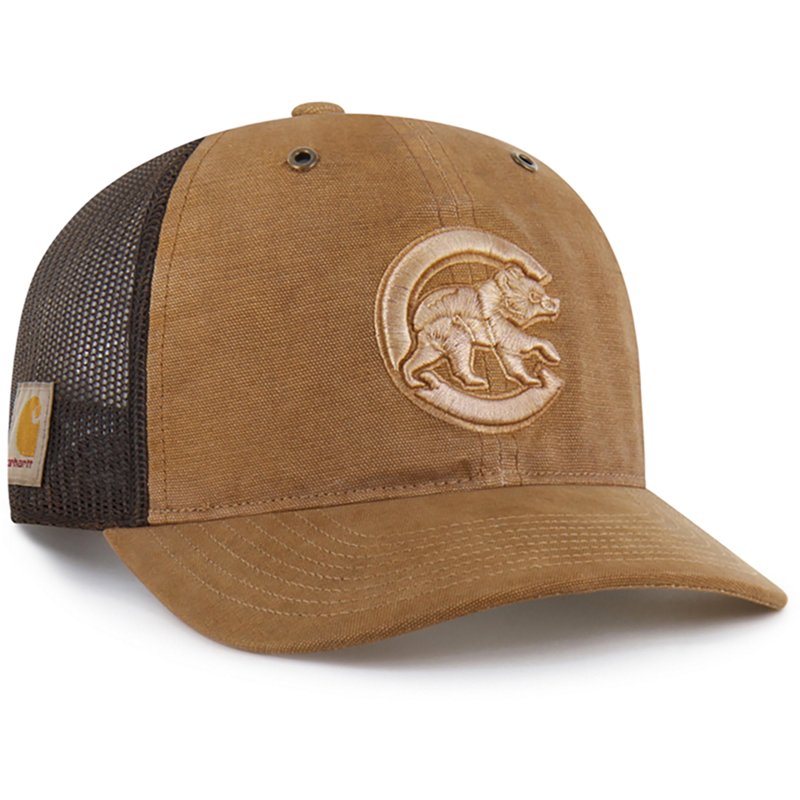 Carhartt Chicago Cubs '47 Dyed Trucker Relaxed Fit | Worn Brown