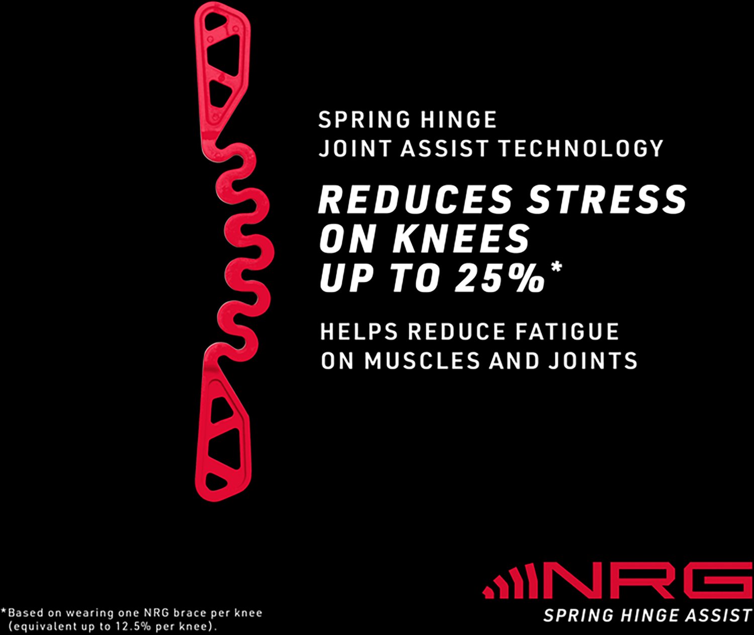 McDavid NRG Cross Compression Knee Sleeve with Spring Hinge - view number 4