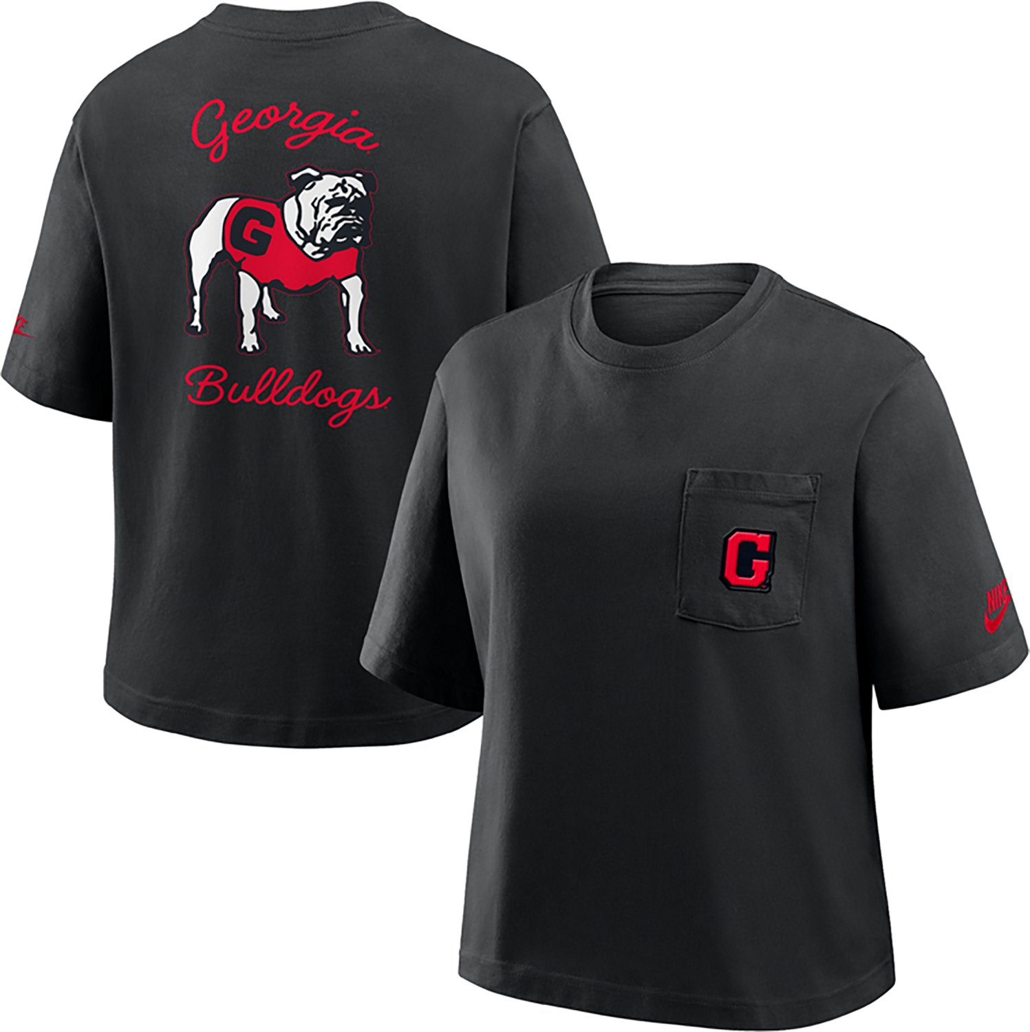 Nike Women's University of Georgia Legacy Pocket Boxy T-shirt - view number 3
