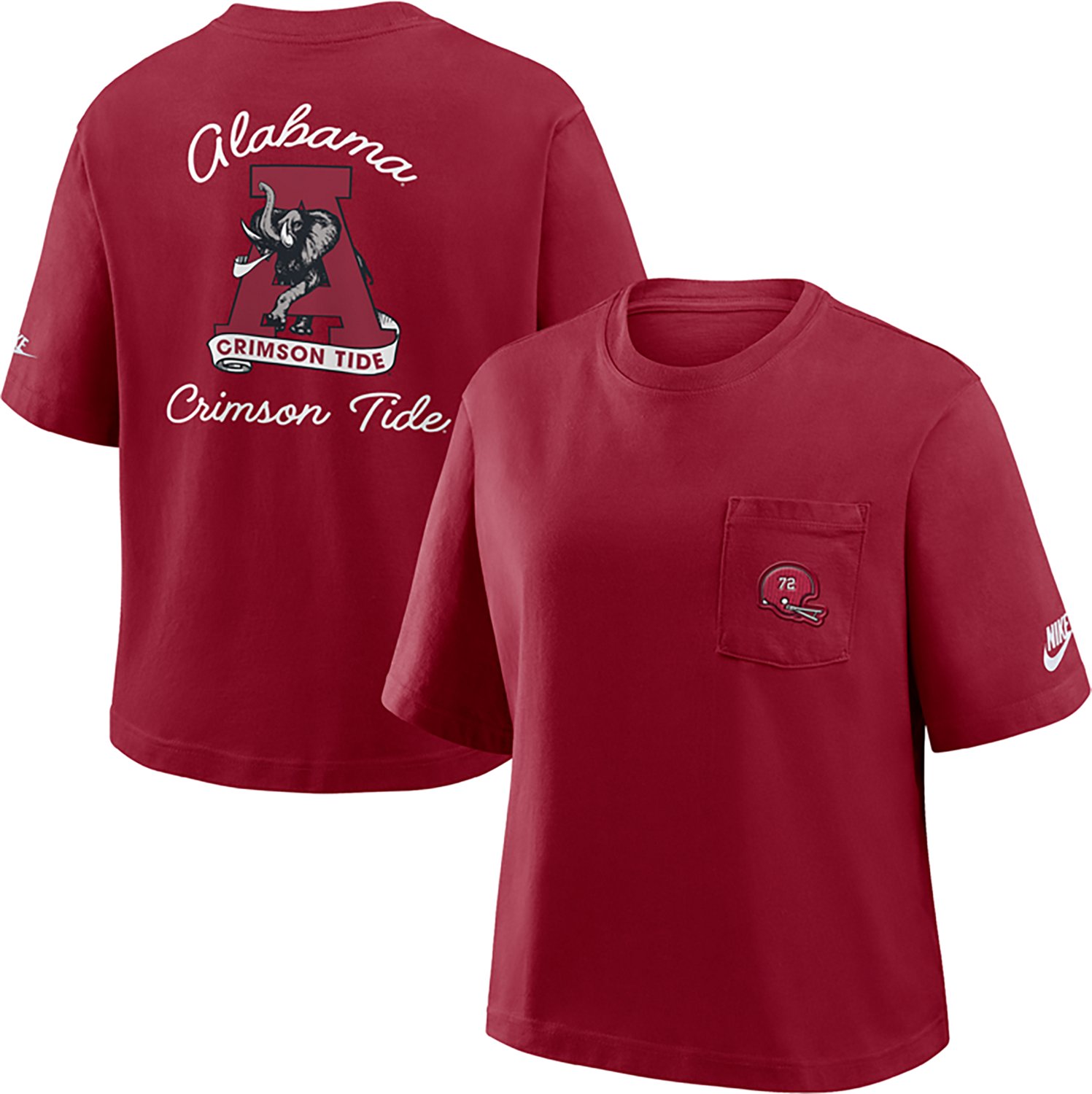 Nike Women's University of Alabama Legacy Pocket Boxy T-shirt
