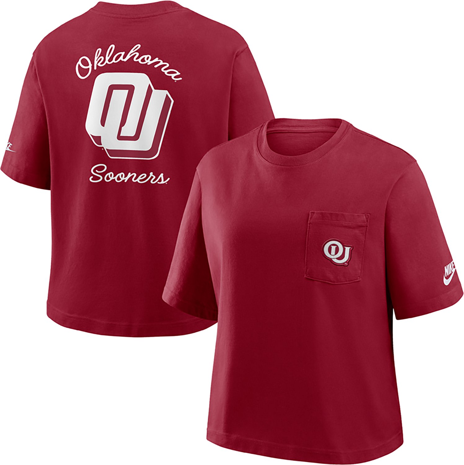 Nike Women's University of Oklahoma Legacy Pocket Boxy T-shirt - view number 3