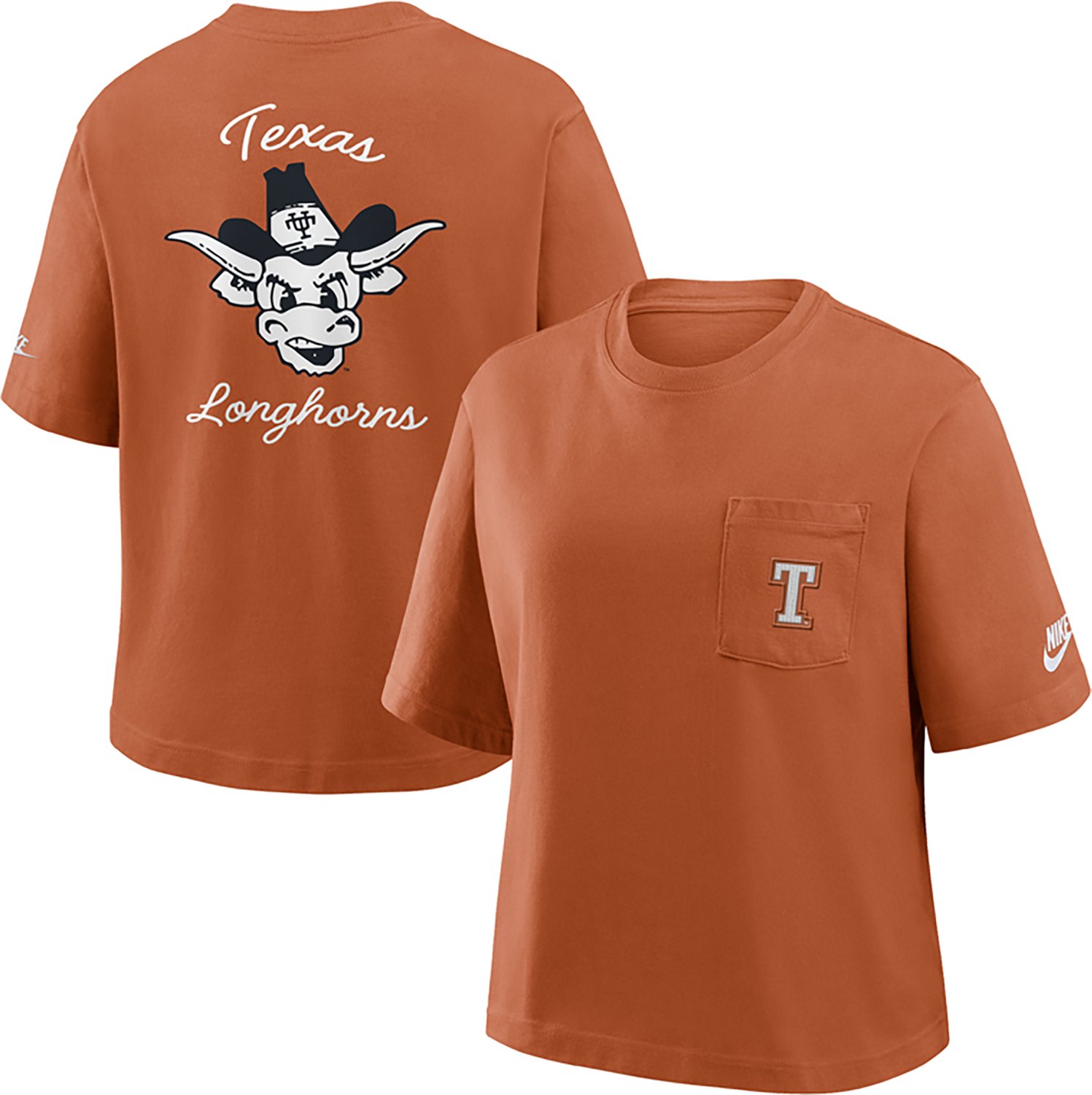 Nike Women's University of Texas Legacy Pocket Boxy T-shirt - view number 3