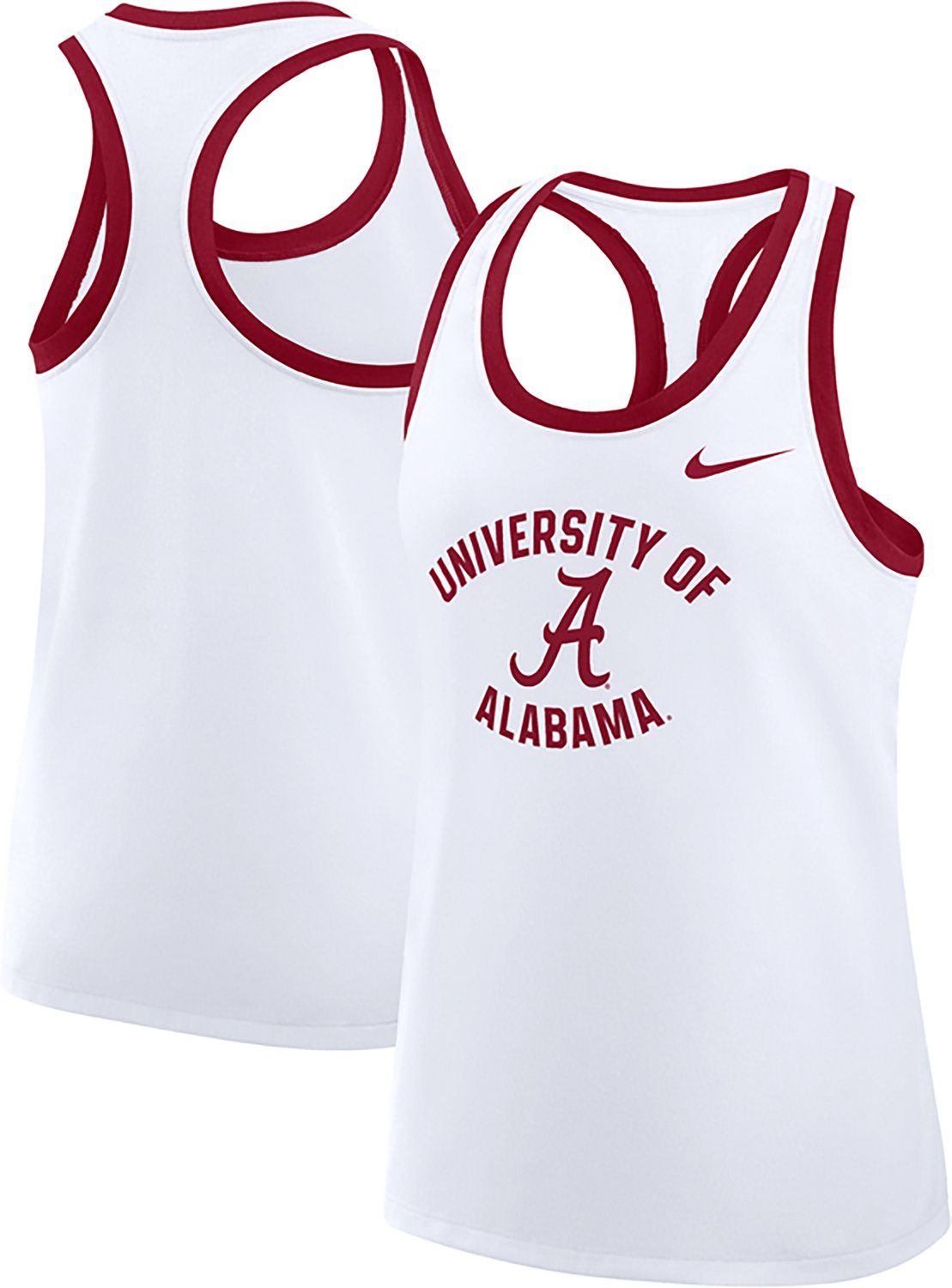 Nike Women's University of Alabama School Arch Racerback Tank Top - view number 3