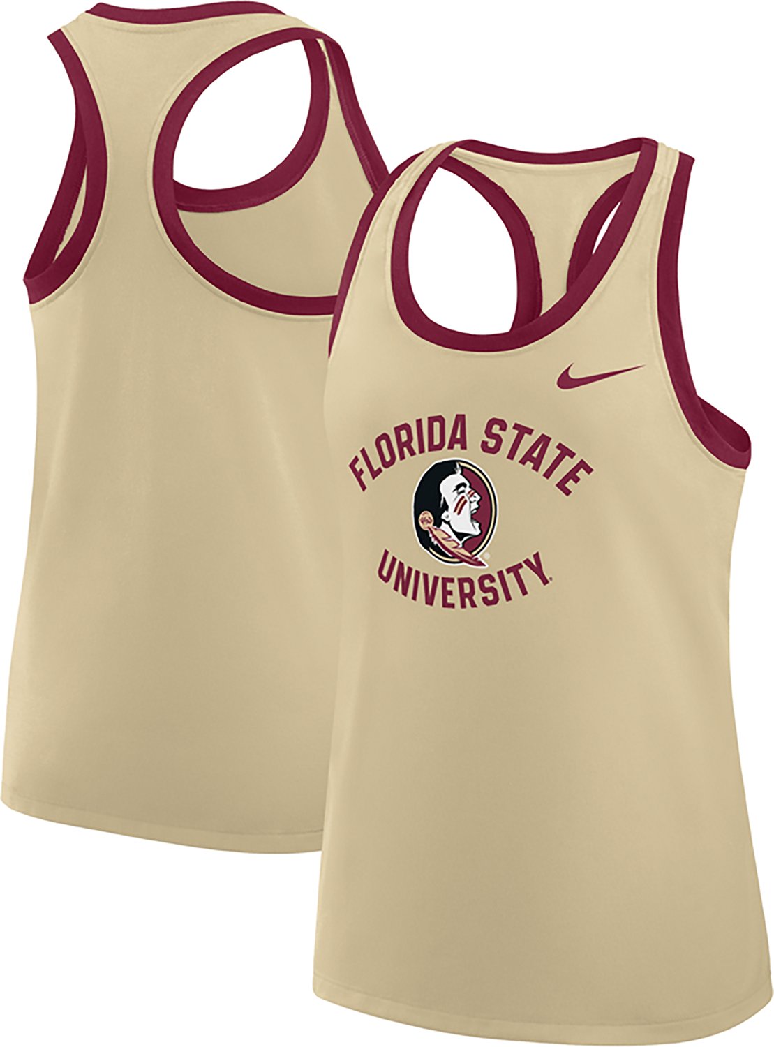 Nike Women's Florida State University School Arch Racerback Tank Top - view number 3
