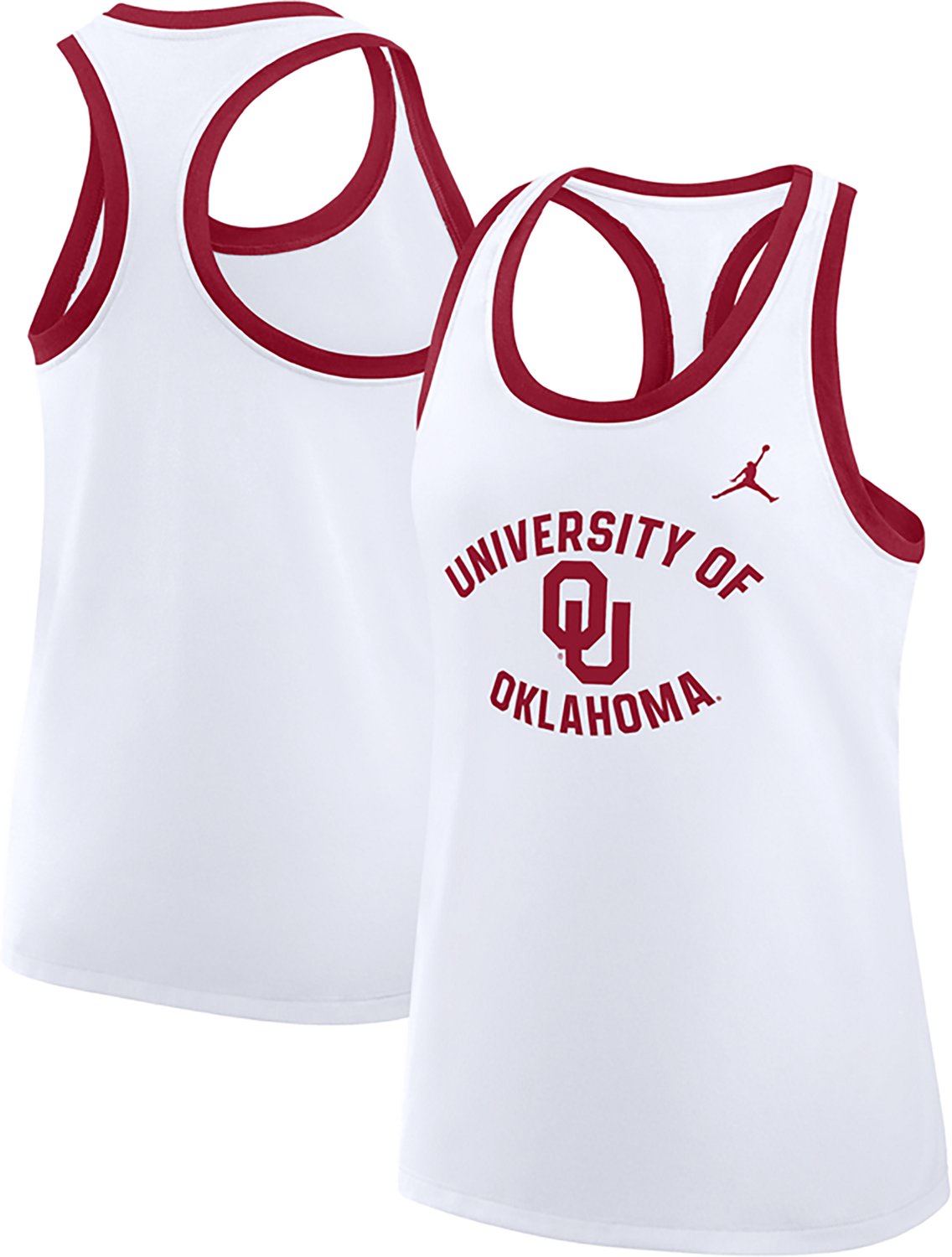 Jordan Women's University of Oklahoma School Arch Racerback Tank Top - view number 3
