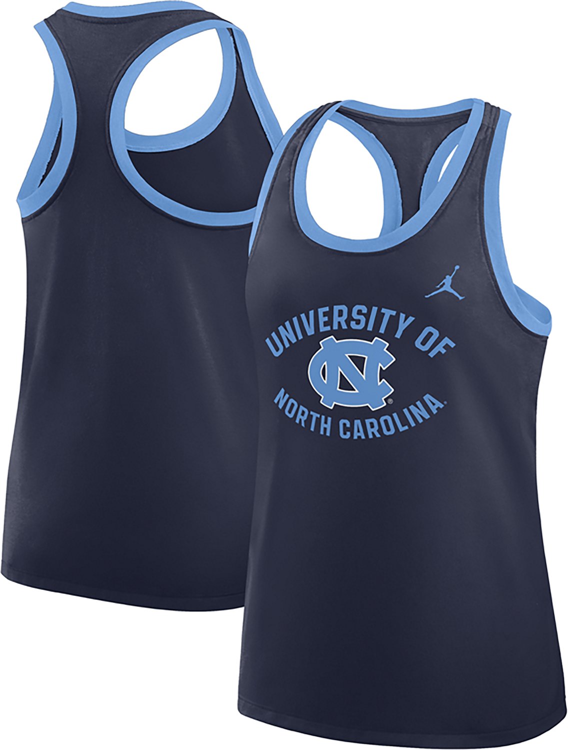Jordan Women's University of North Carolina School Arch Racerback Tank Top - view number 3