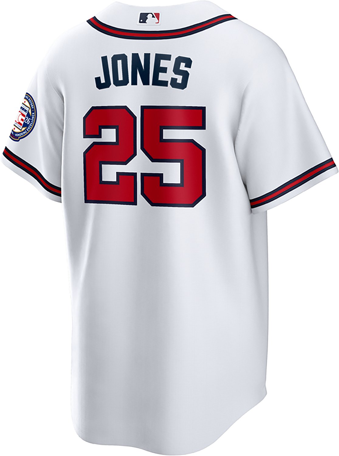 Nike Men's Atlanta Braves Hall of Fame Andruw Jones #25 Replica Home Jersey - view number 2