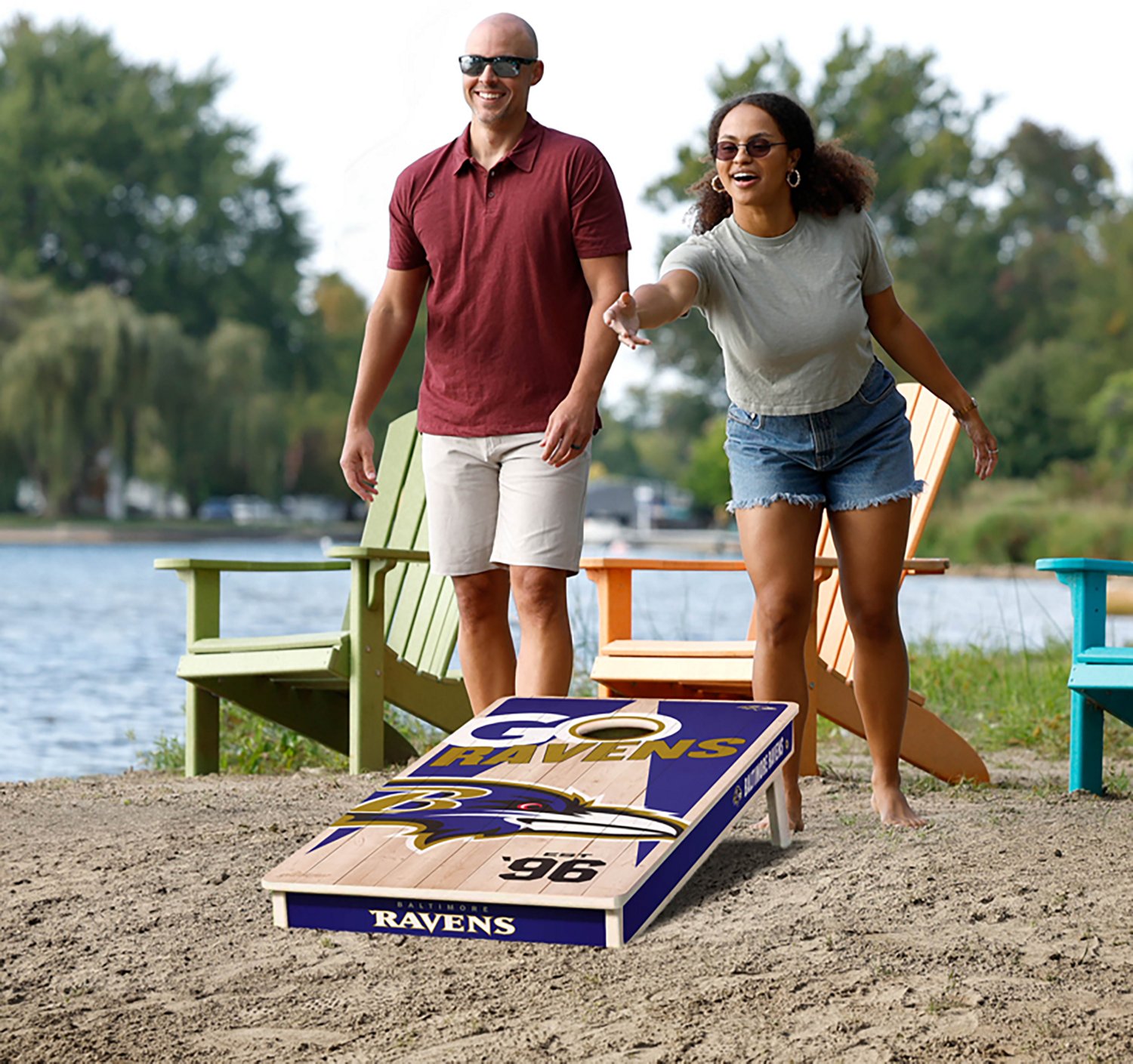 YouTheFan Baltimore Ravens Cornhole Set - view number 6