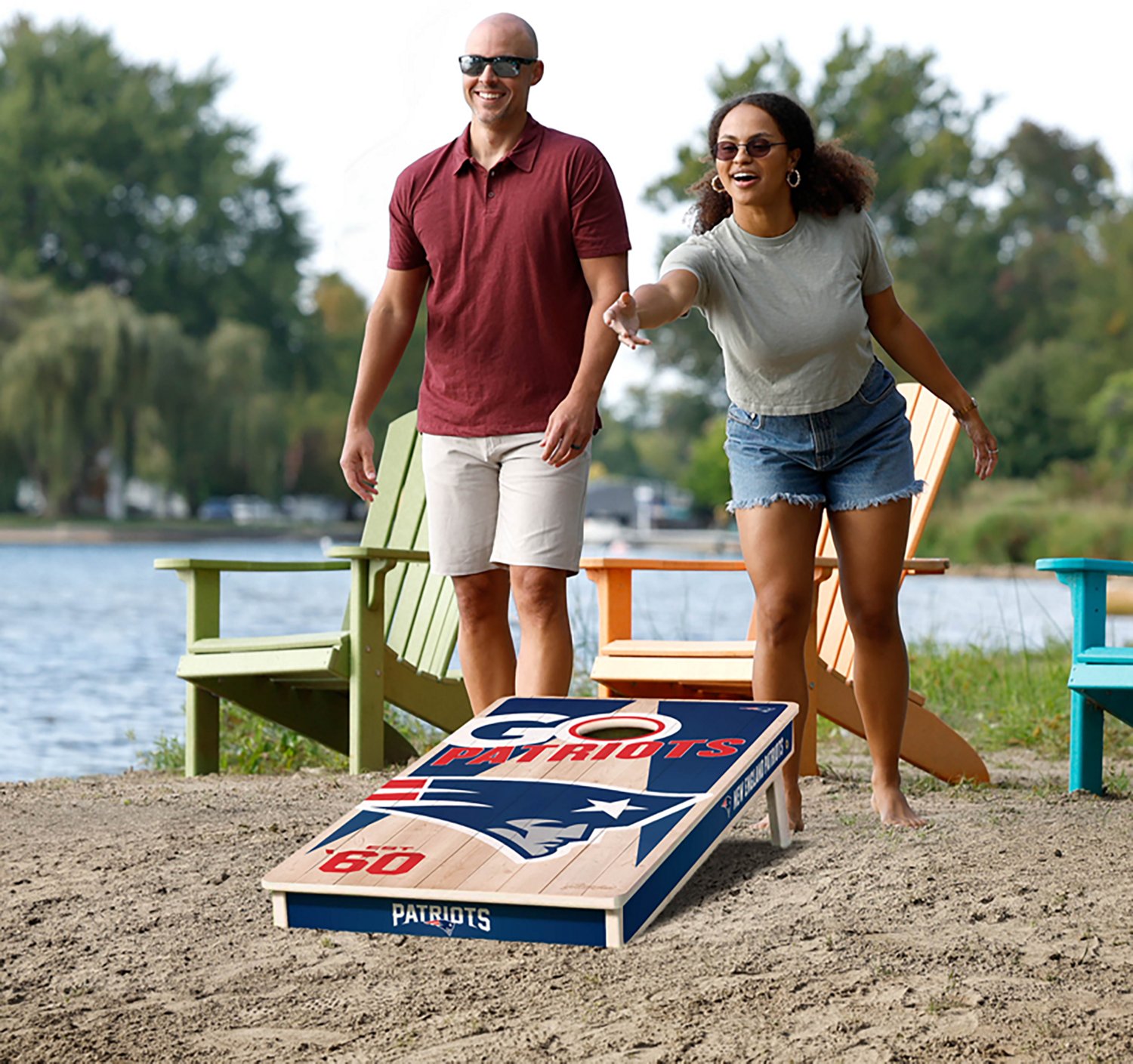 YouTheFan New England Patriots Cornhole Set - view number 6
