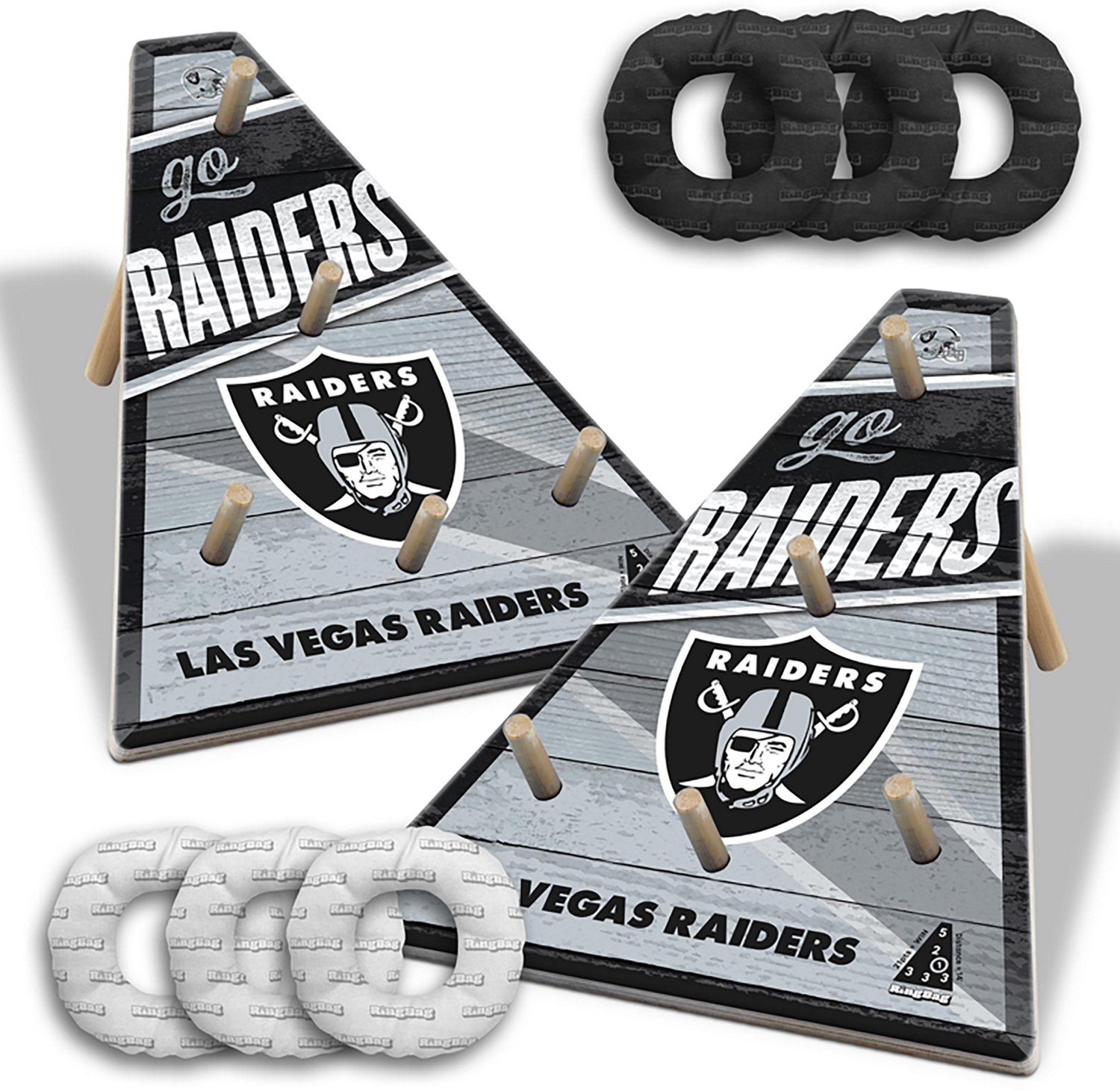 YouTheFan Las Vegas Raiders RingBag Cornhole Game