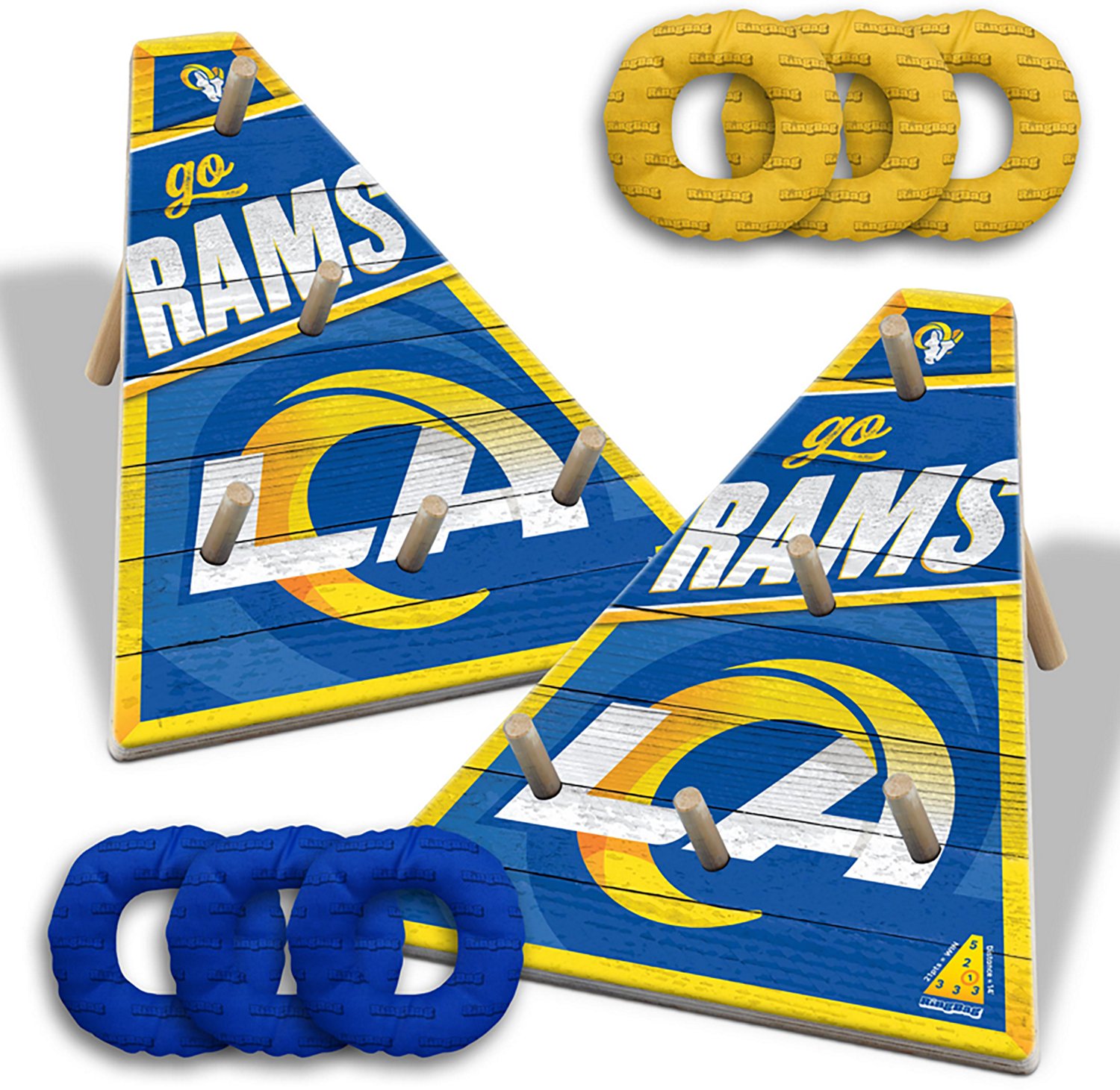 YouTheFan Los Angeles Rams RingBag Cornhole Game