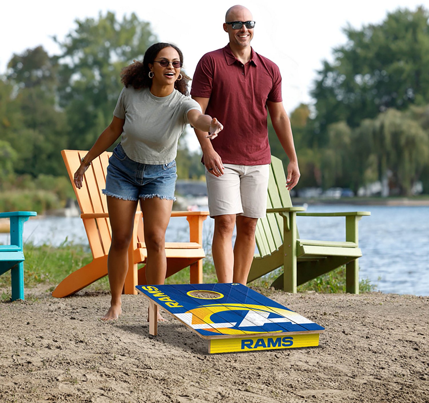 YouTheFan Los Angeles Rams 2' x 3' Cornhole Game - view number 6