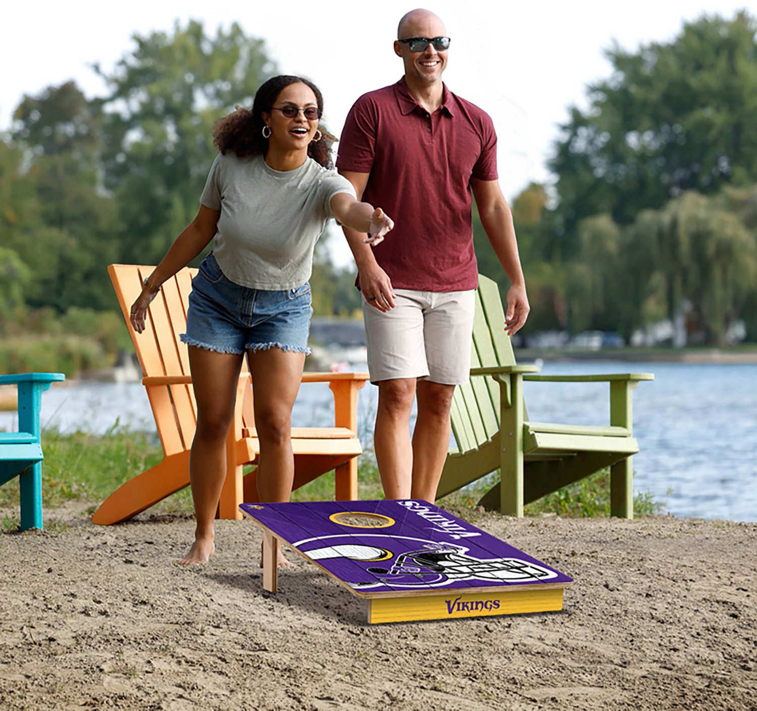 YouTheFan Minnesota Vikings 2' x 3' Cornhole Game - view number 6