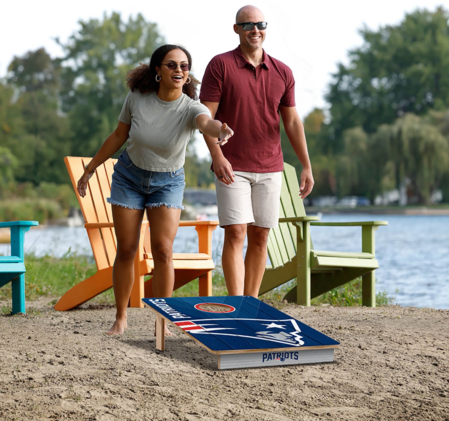 YouTheFan New England Patriots 2' x 3' Cornhole Game - view number 6