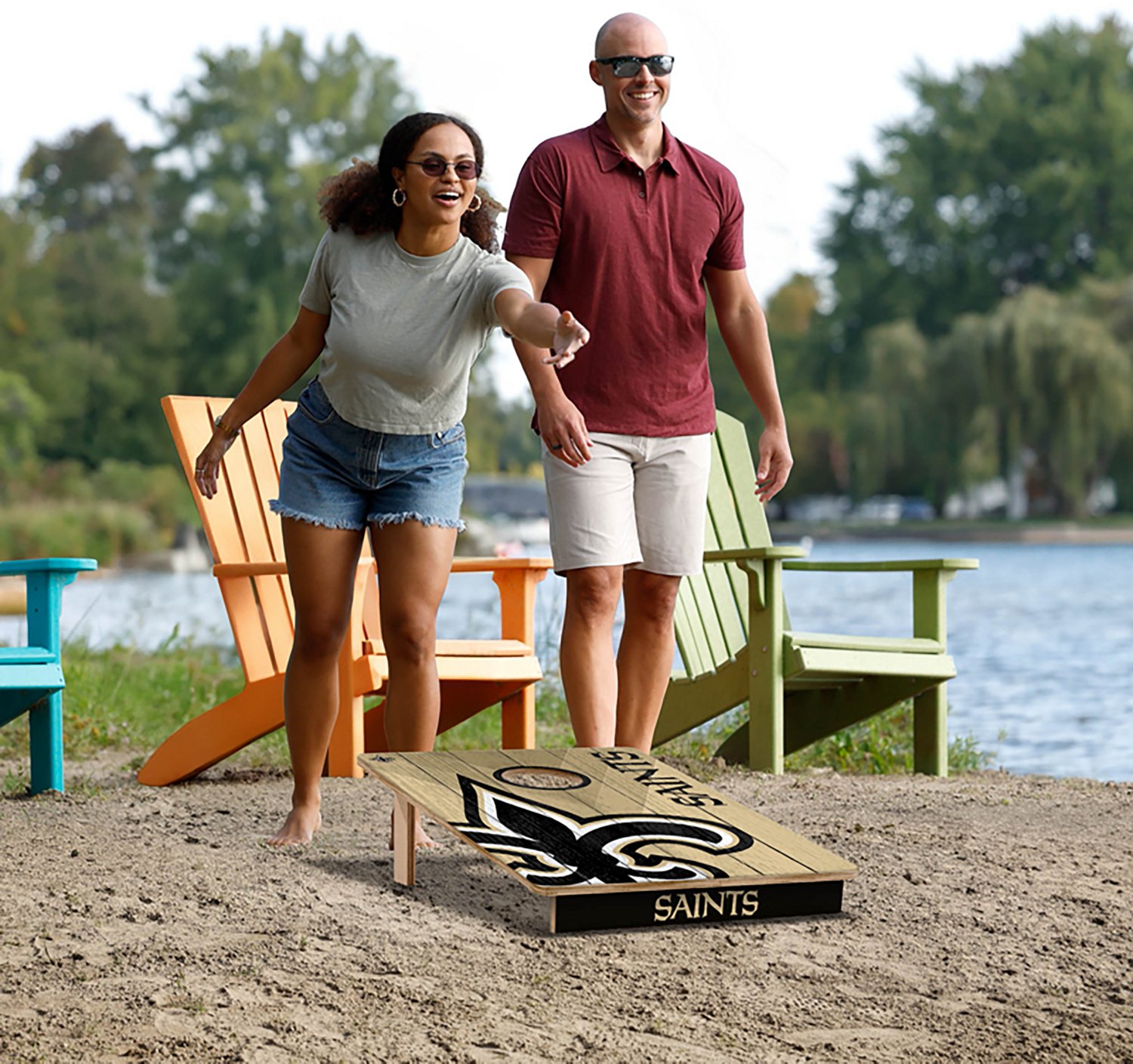 YouTheFan New Orleans Saints 2' x 3' Cornhole Game - view number 6