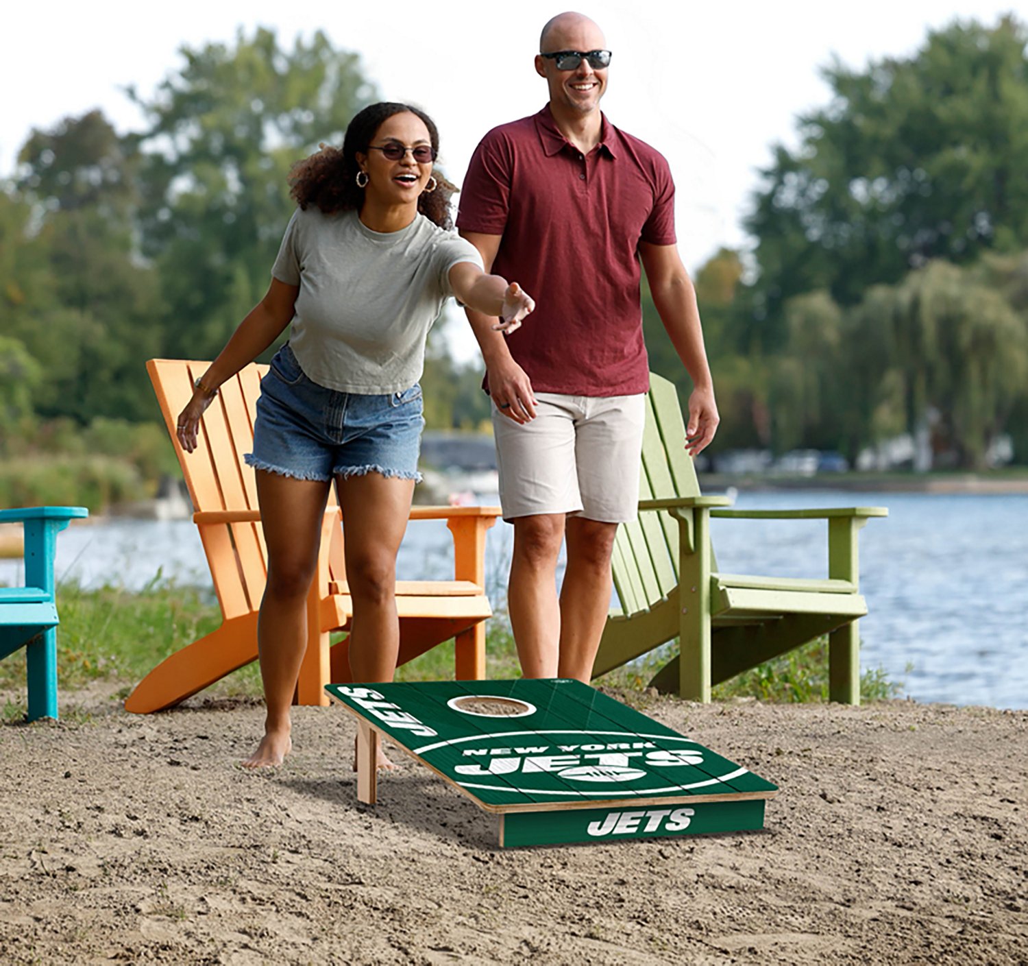 YouTheFan New York Jets 2' x 3' Cornhole Game - view number 6