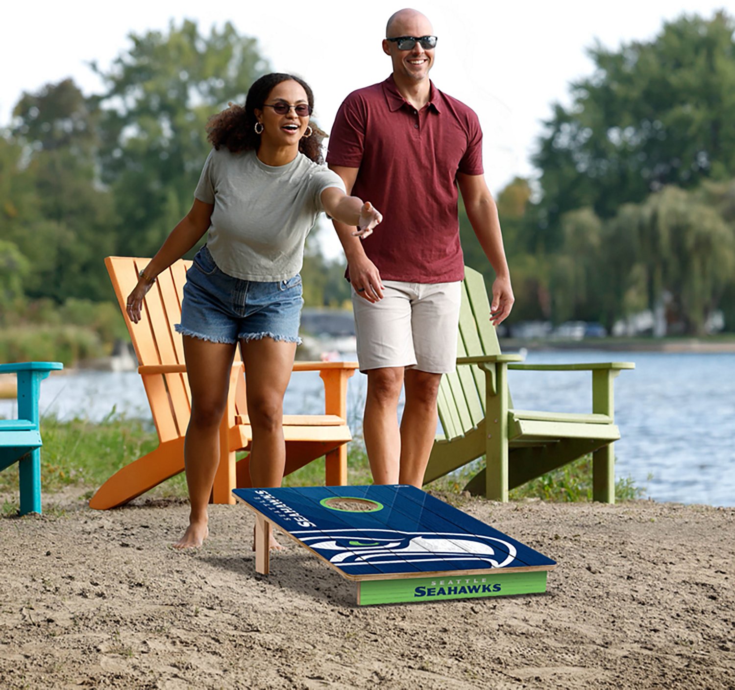 YouTheFan Seattle Seahawks 2' x 3' Cornhole Game - view number 6