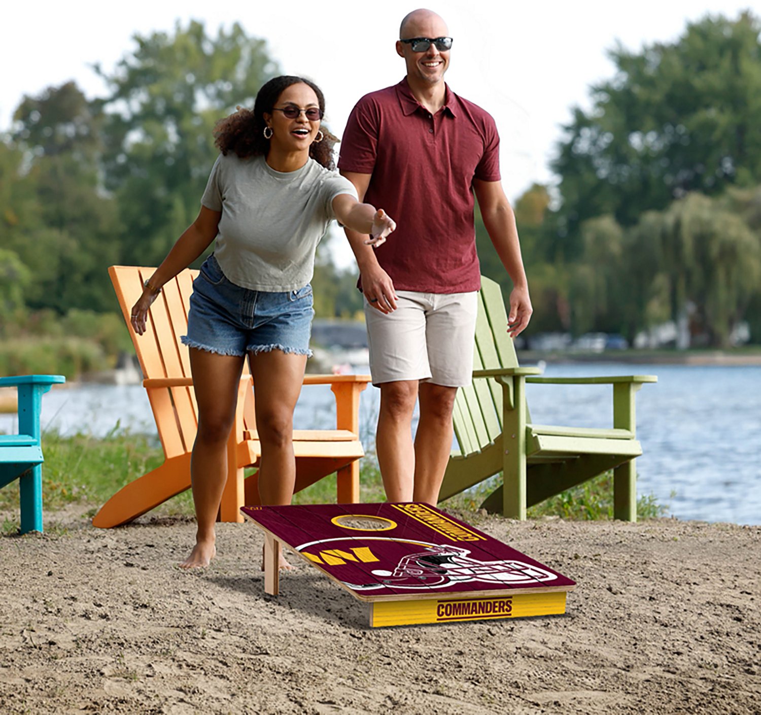 YouTheFan Washington Commanders 2' x 3' Cornhole Game - view number 6