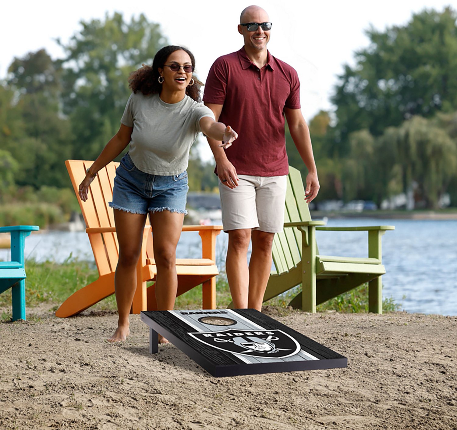 YouTheFan Las Vegas Raiders Cornhole Set - view number 6