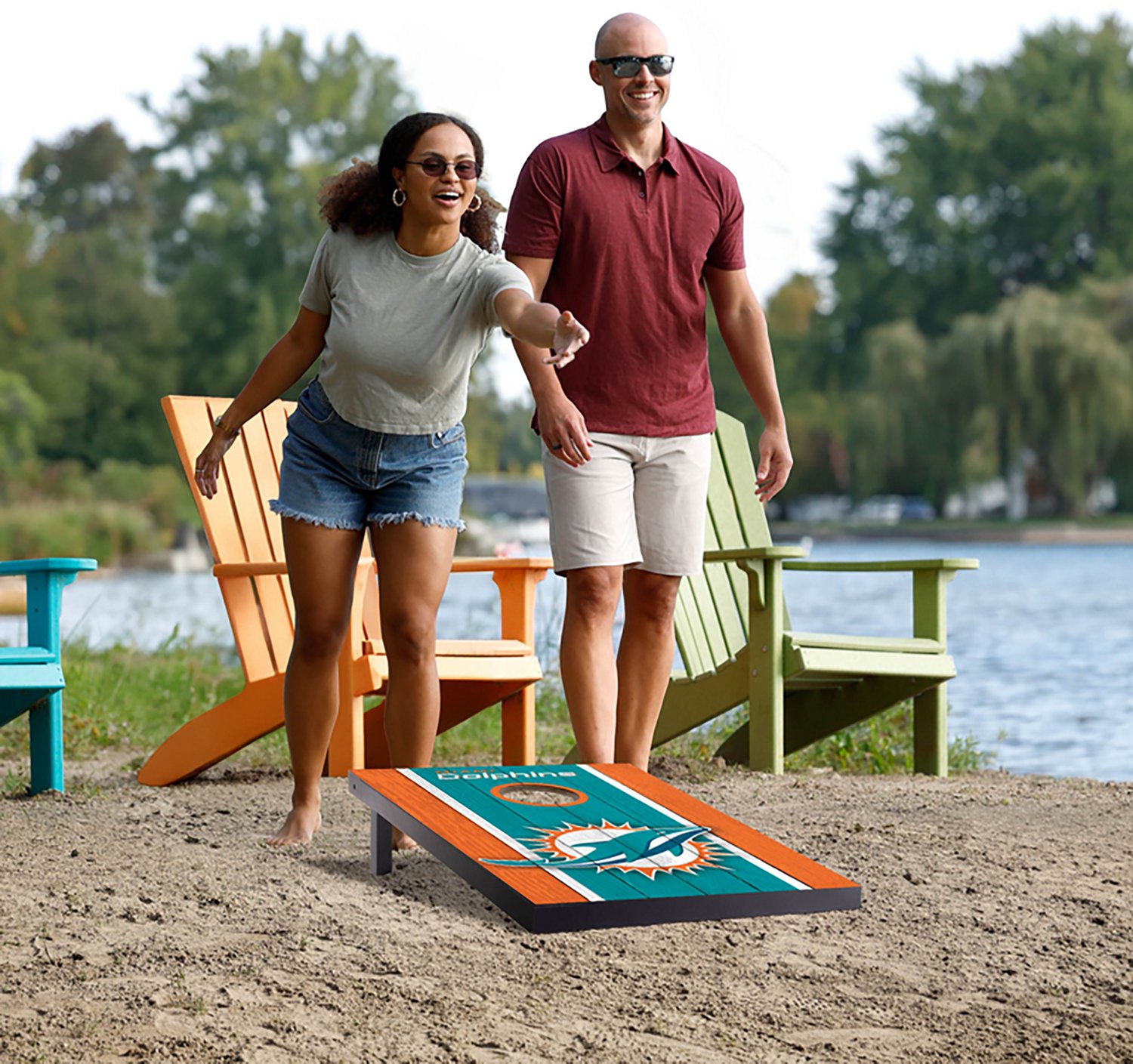 YouTheFan Miami Dolphins Cornhole Set - view number 6