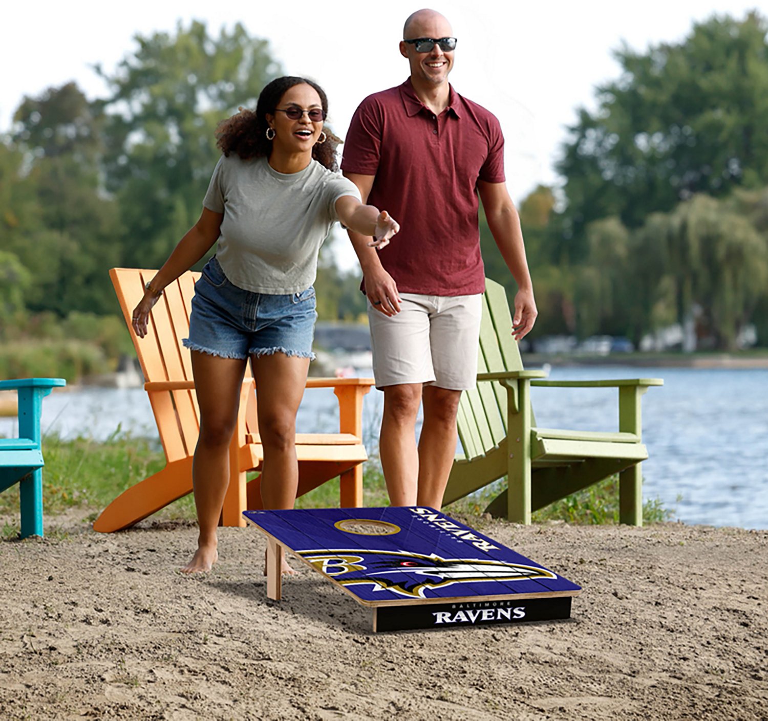 YouTheFan Baltimore Ravens Cornhole Game - view number 6