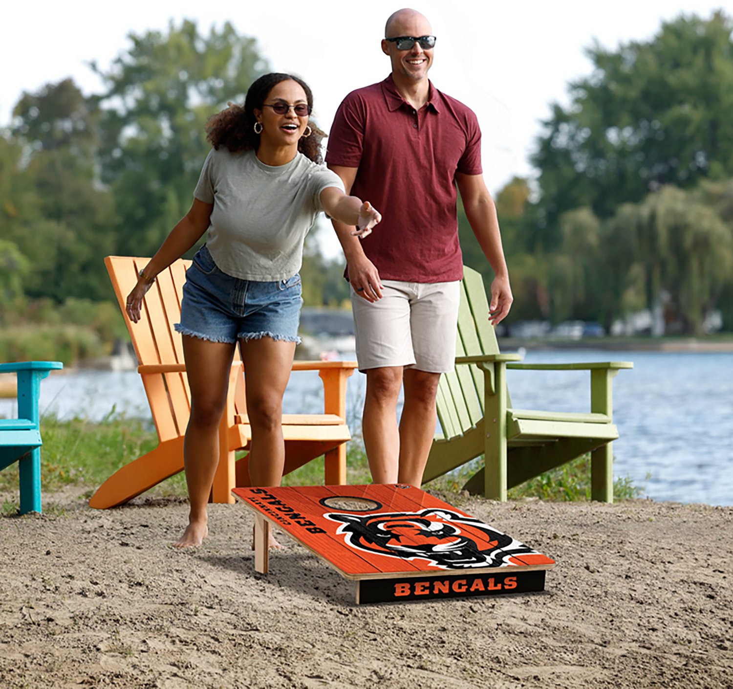 YouTheFan Cincinnati Bengals Cornhole Game - view number 6
