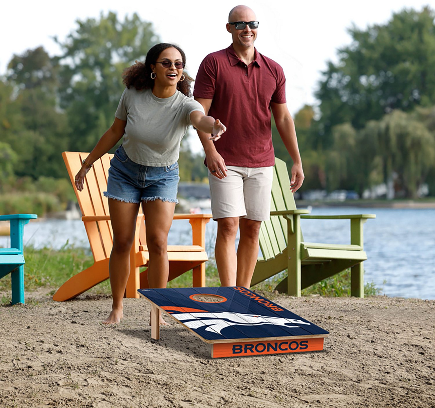 YouTheFan Denver Broncos Cornhole Game - view number 6