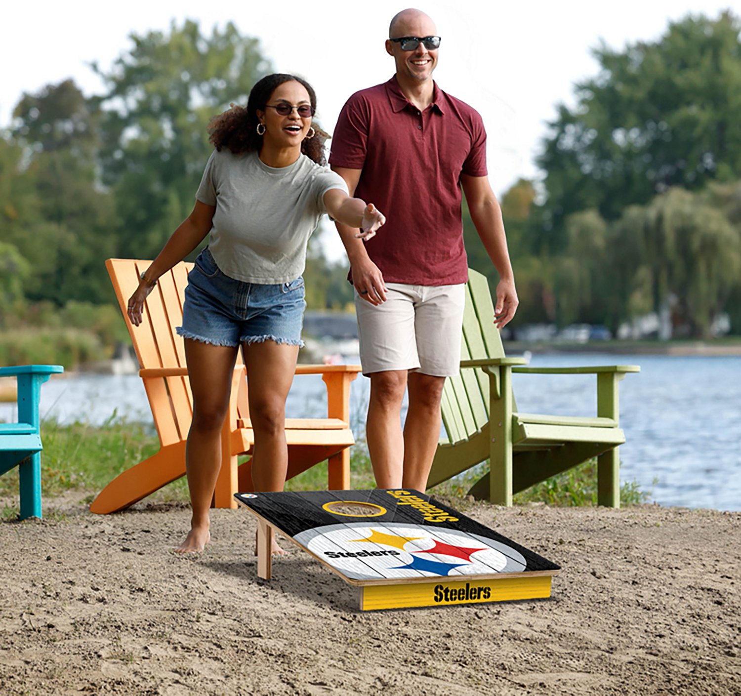 YouTheFan Pittsburgh Steelers Cornhole Game - view number 6