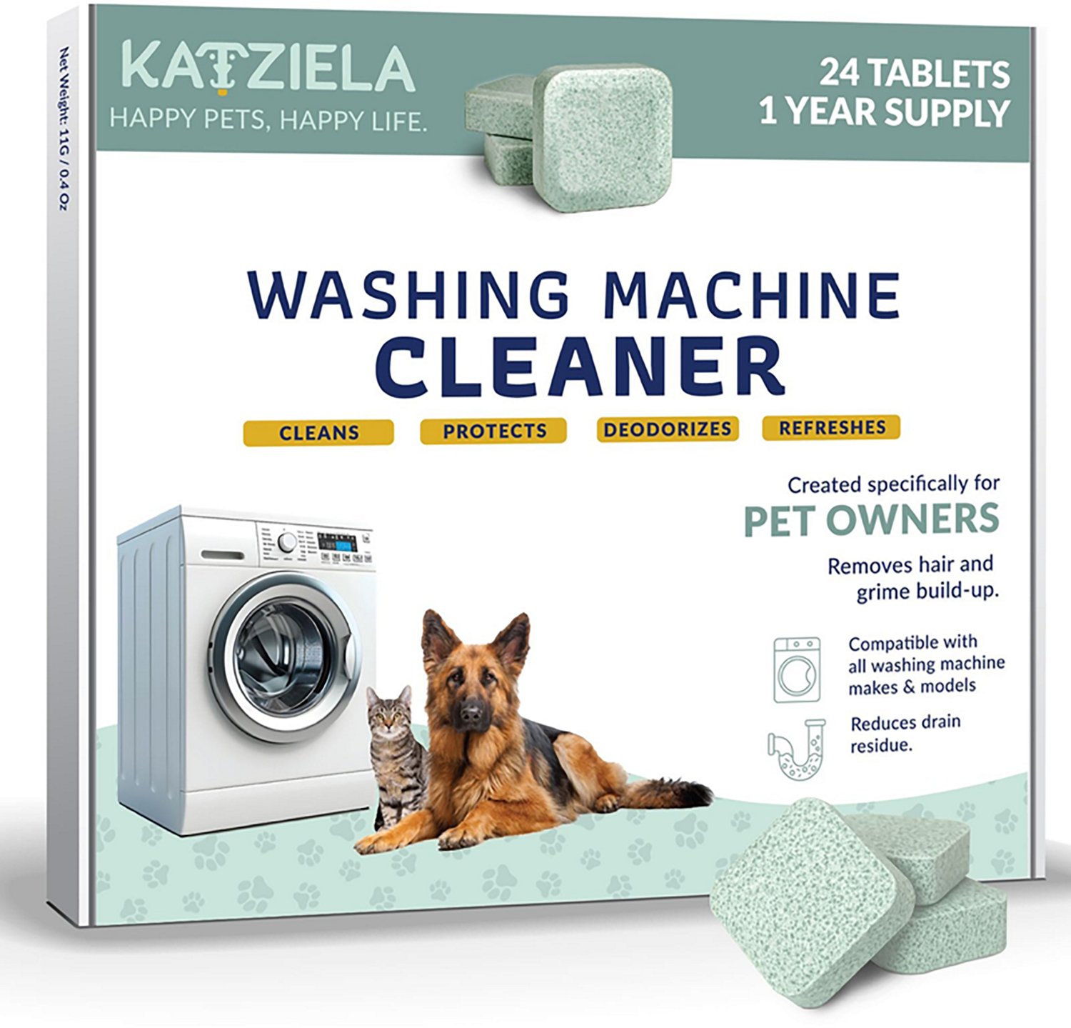 Katziela Washing Machine Cleaner Tablets 24-Pack