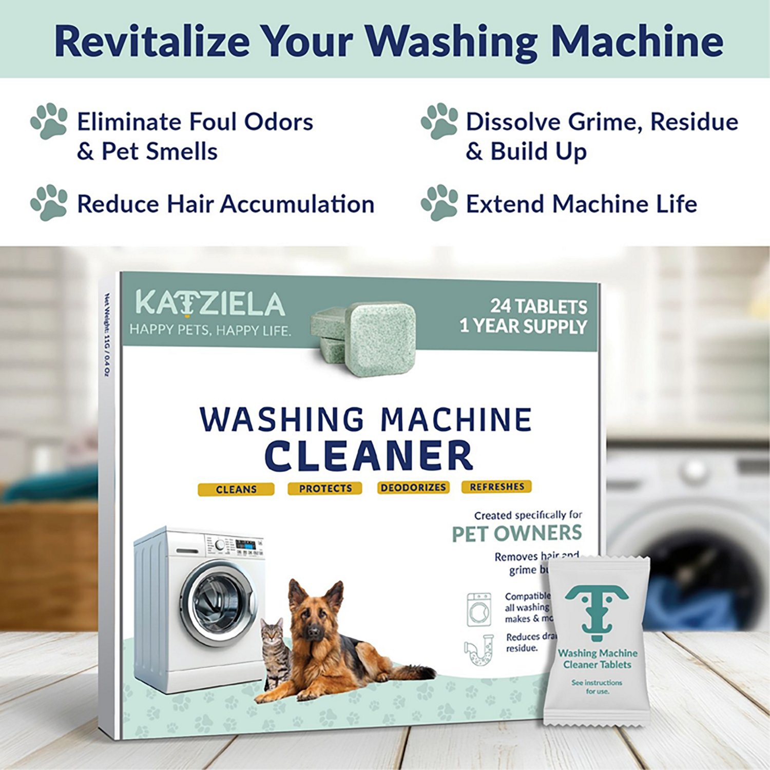 Katziela Washing Machine Cleaner Tablets 24-Pack - view number 2