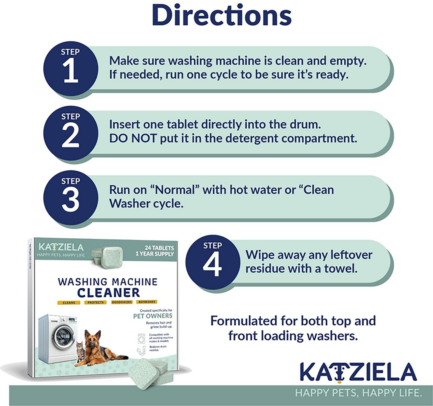 Katziela Washing Machine Cleaner Tablets 24-Pack - view number 6
