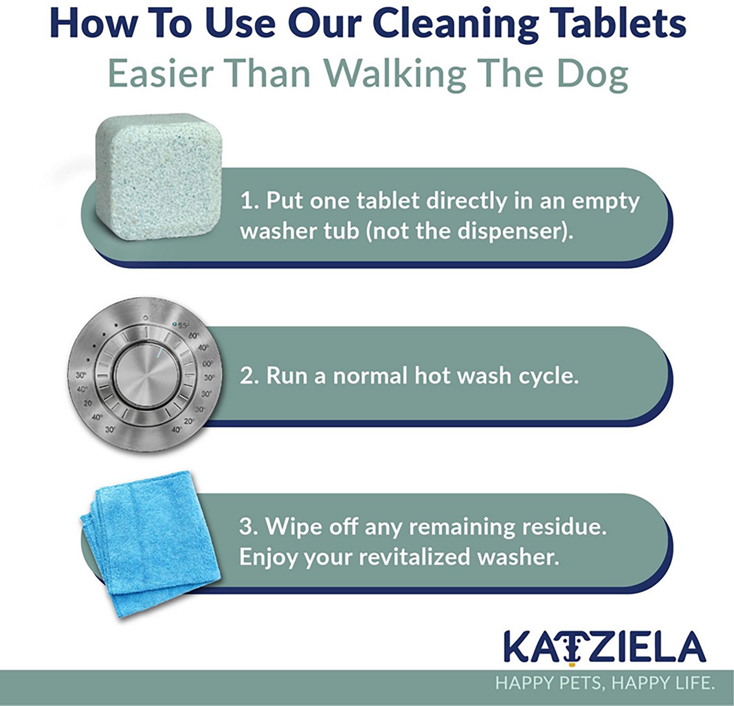 Katziela Washing Machine Cleaner Pro Tablets 24 Pack - view number 5