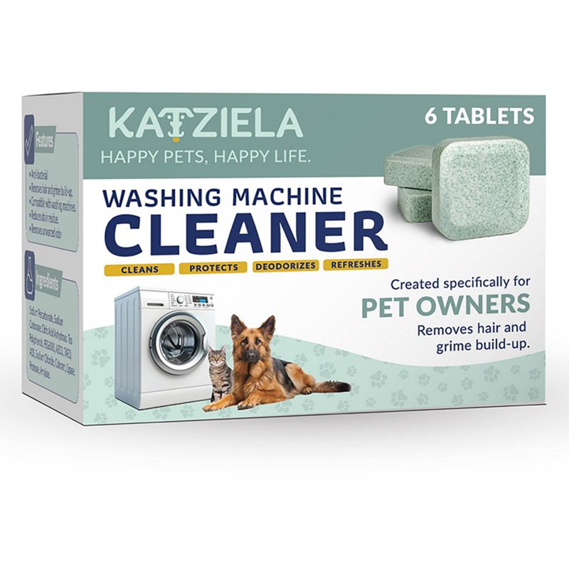 KAT-WMC-6 Washing Machine Cleaner Tablets Formulated for Pet Owners  6 Pack