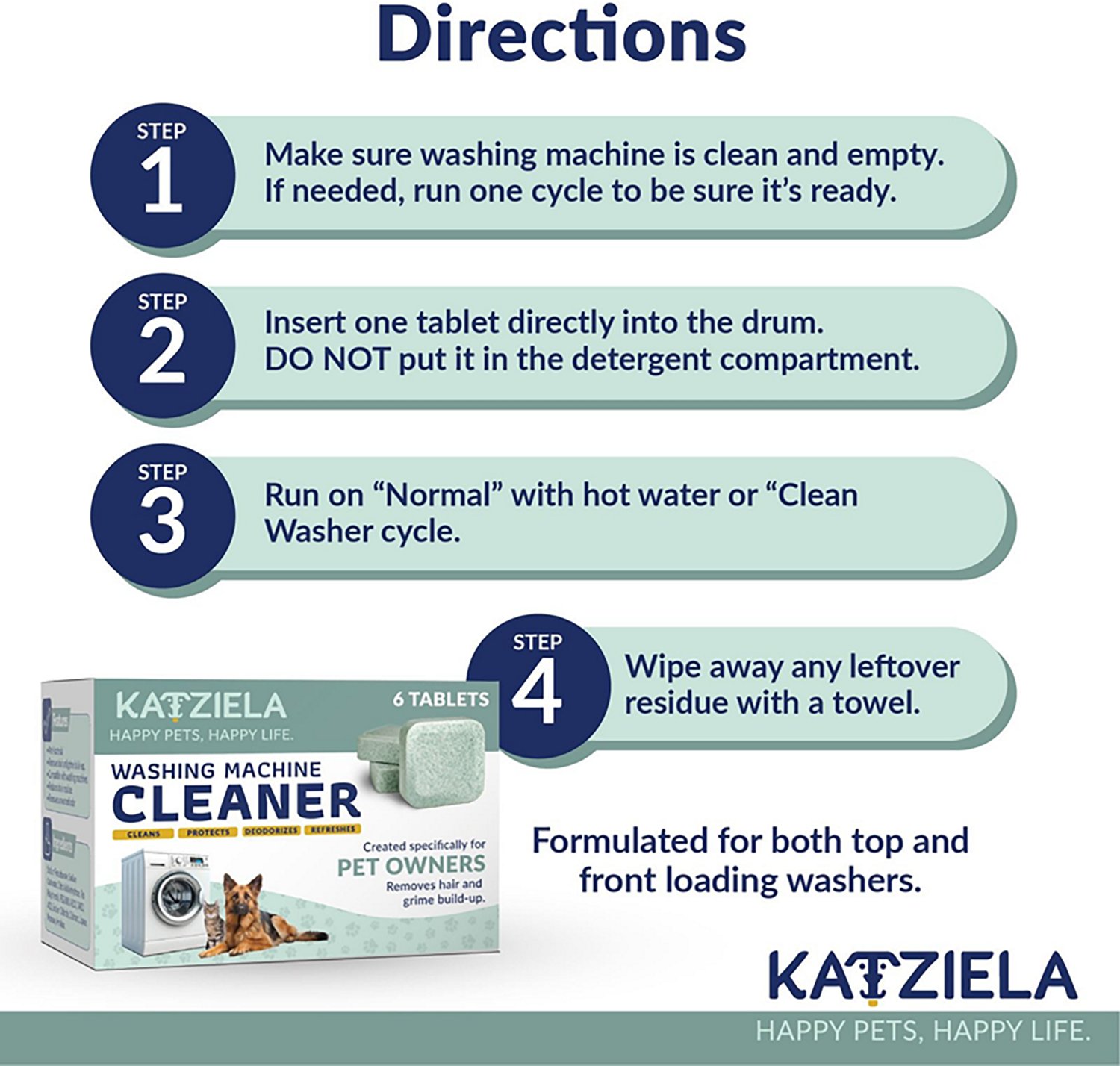 Katziela Washing Machine Cleaner Tablets 6-Pack - view number 5