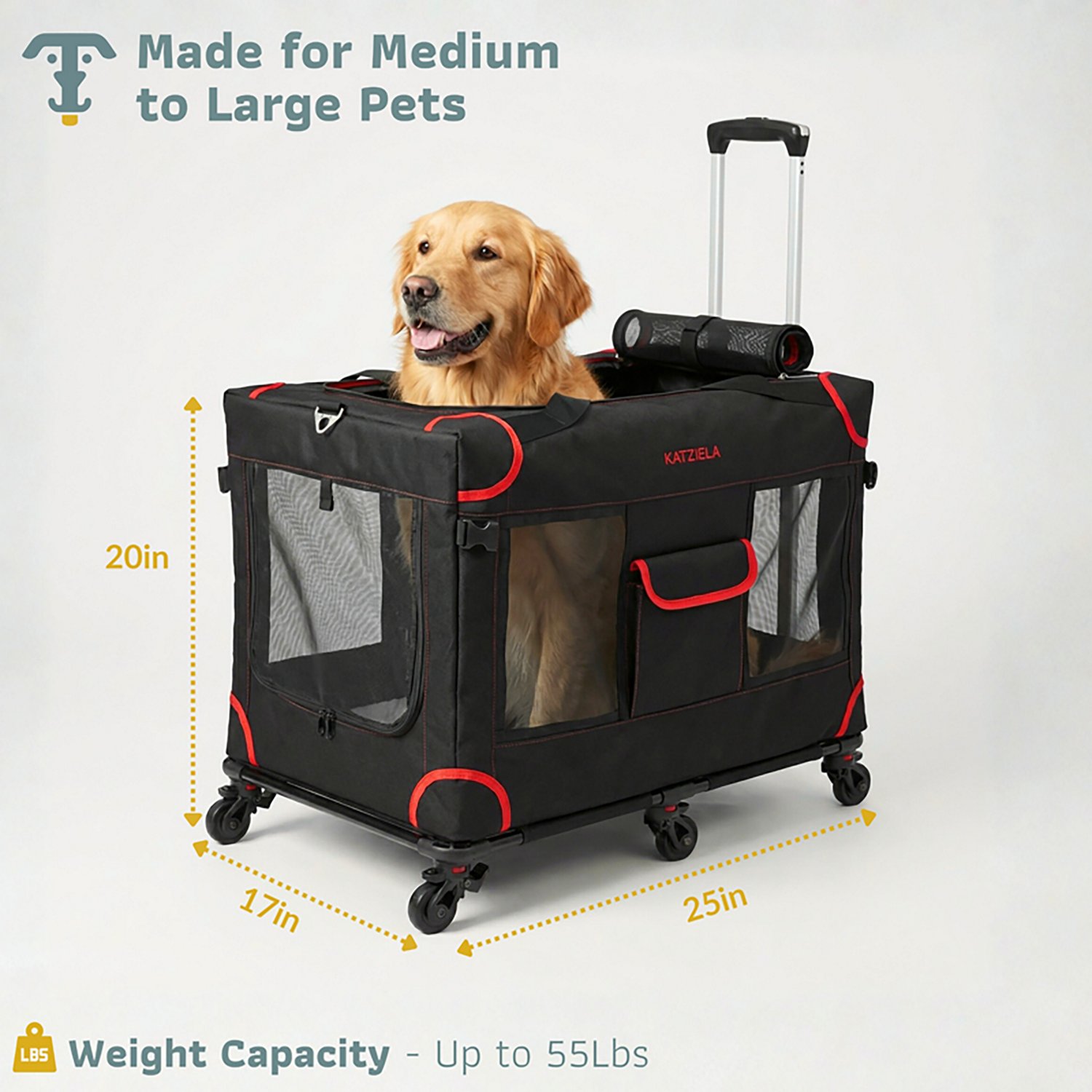 Katziela Mega Cruizer Large Black Pet Carrier - view number 2