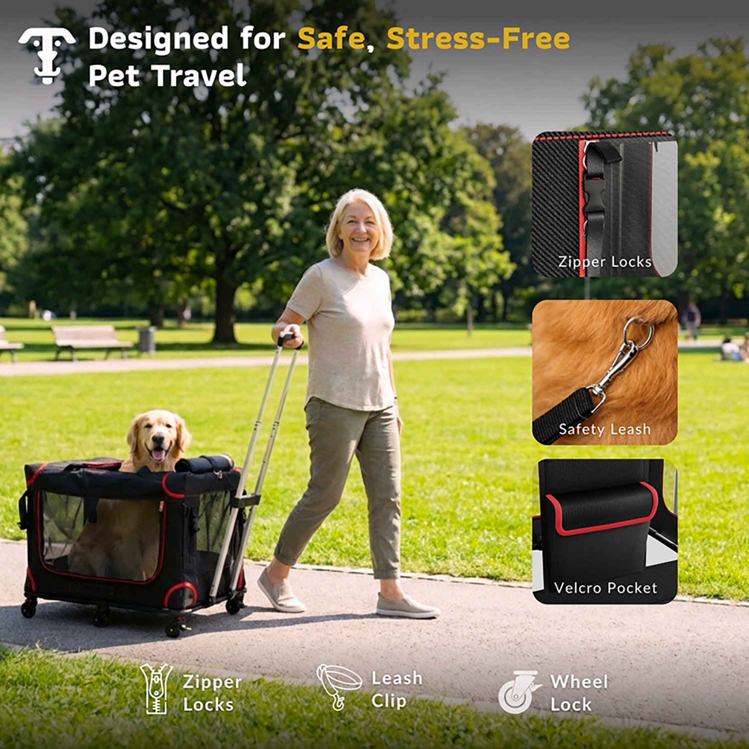 Katziela Mega Cruizer Large Black Pet Carrier - view number 6