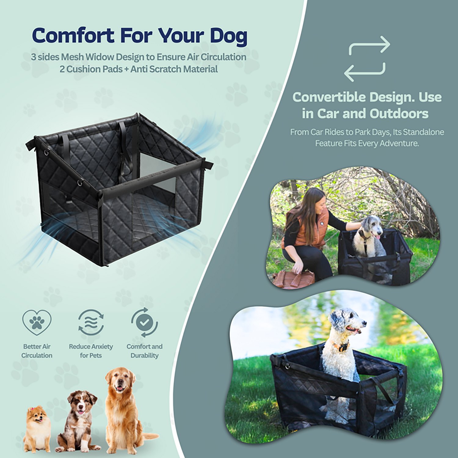 Katziela Double Dog Car Seat Large Cover - view number 6