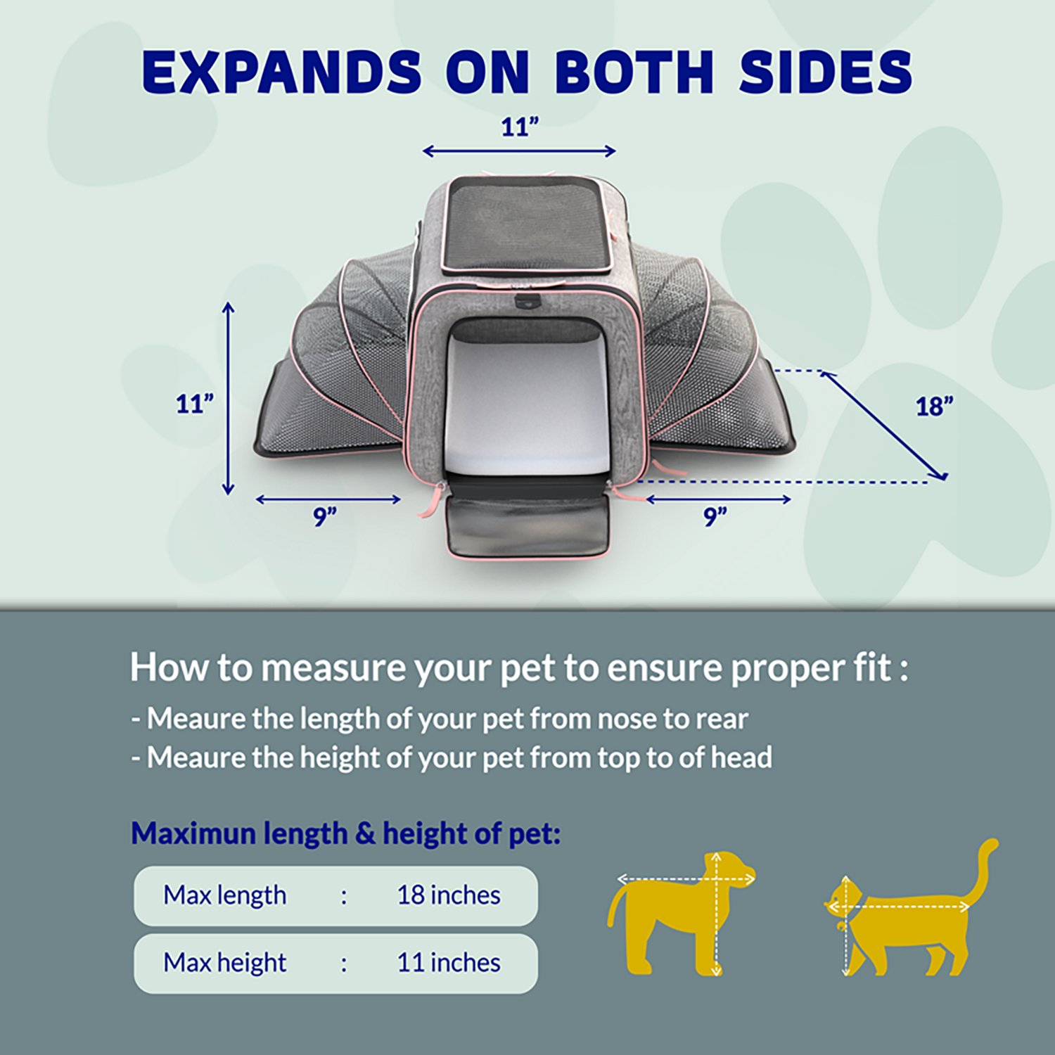 Katziela Rolling Rover Expandable Carrier
