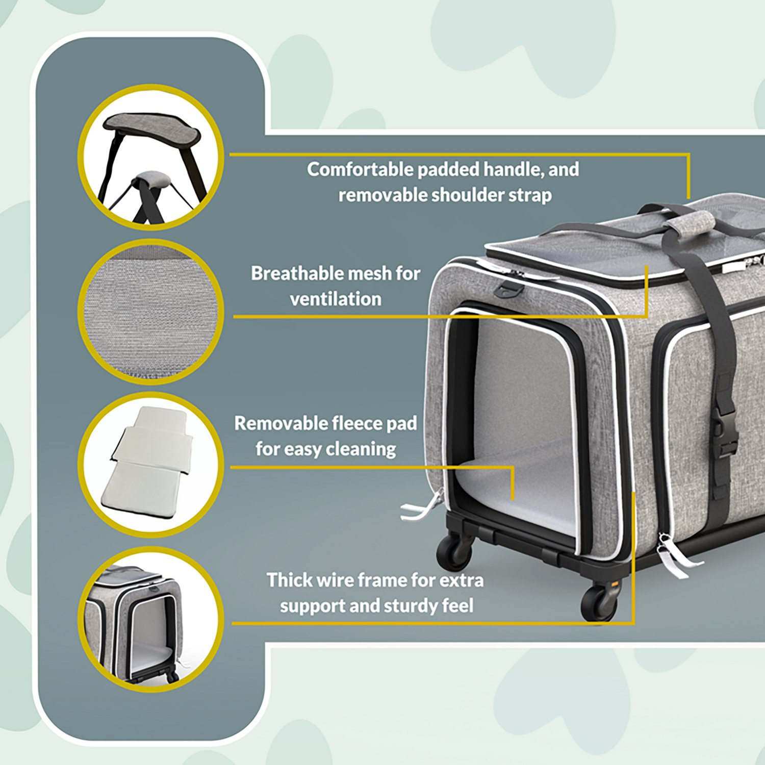 Katziela Rolling Rover Expandable Carrier - view number 5