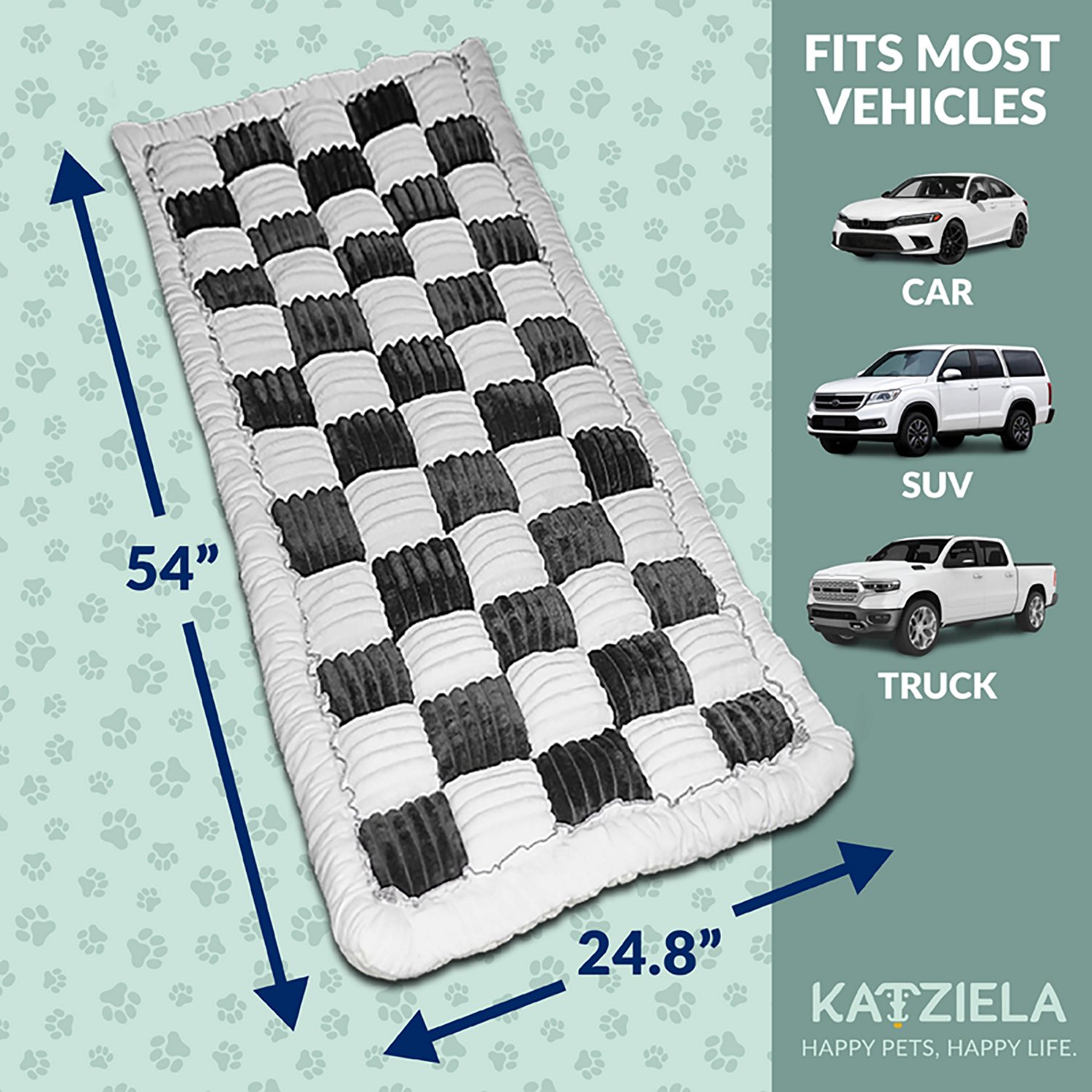 Katziela Backseat Pet Bed Mat Plush Topper - view number 5