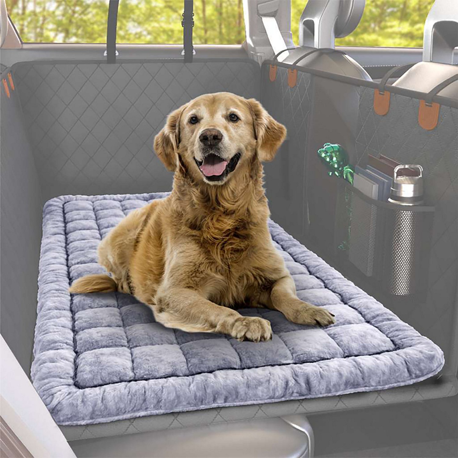 Katziela Backseat Pet Bed Mat Plush Topper