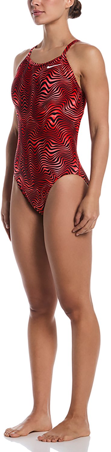 Nike Women’s HydraStrong Water Stripe Racerback One‑Piece Swimsuit - view number 4