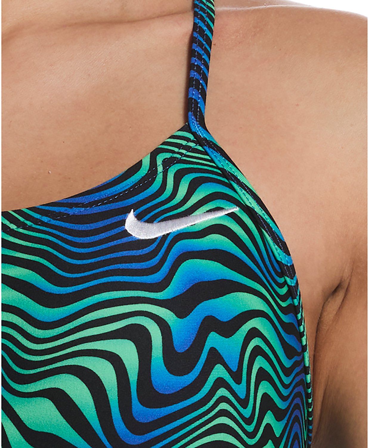 Nike Women’s HydraStrong Water Stripe Cut‑Out One‑Piece Swimsuit - view number 3